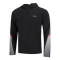 Velociti Storm Hooded Chaqueta Para Correr Hombres-Negro,Gris