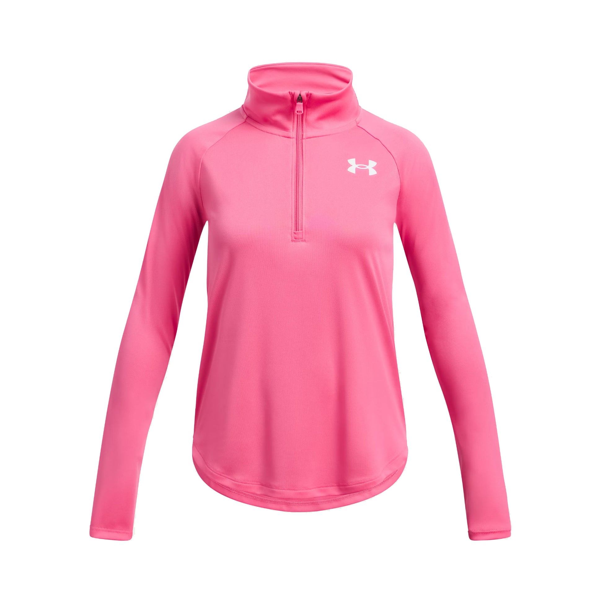 Under Armour Tech Graphic Half-Zip Camiseta De Manga Larga Chicas-Rosa
