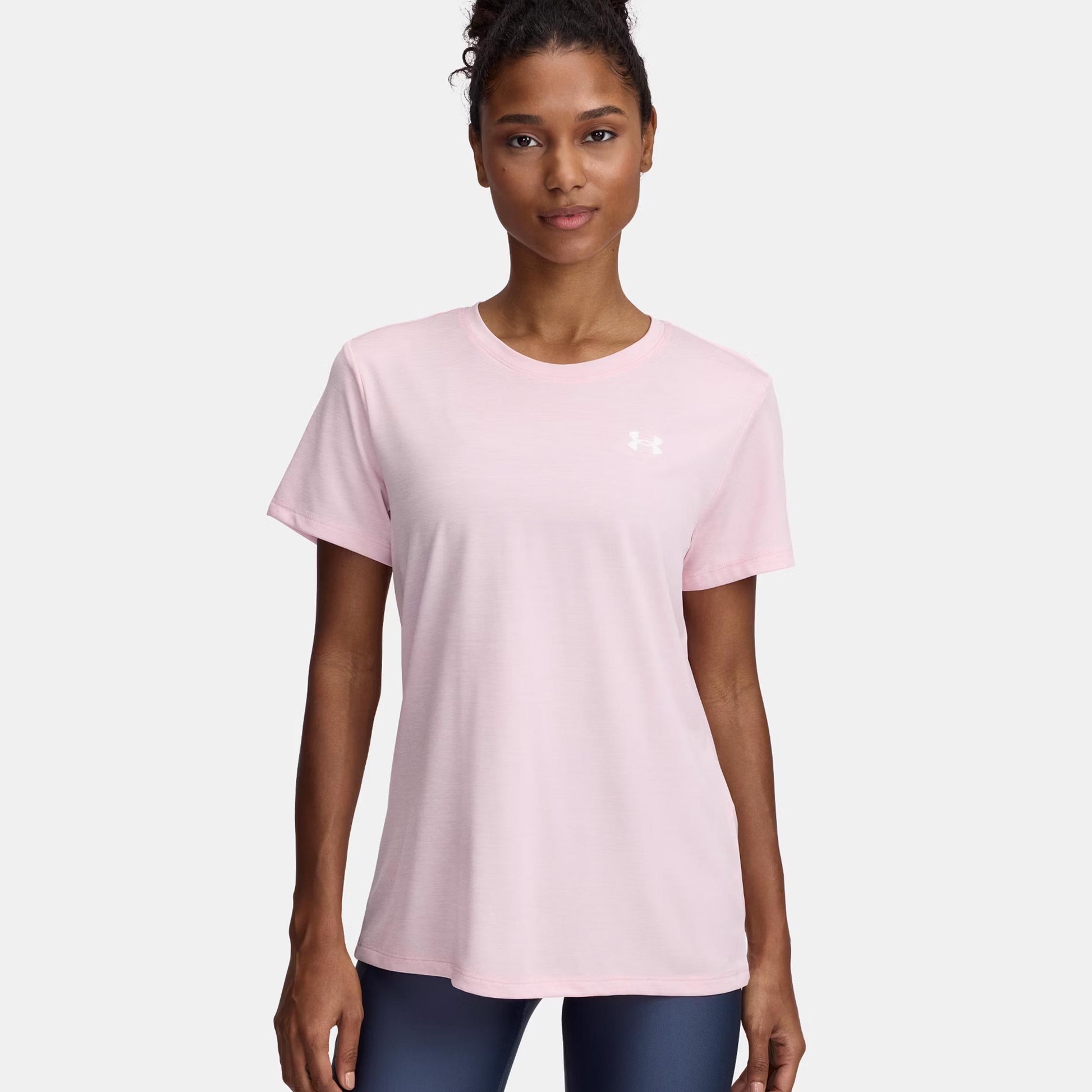 Under Armour Tech Twist Camiseta de manga corta Mujeres - rosa, blanco