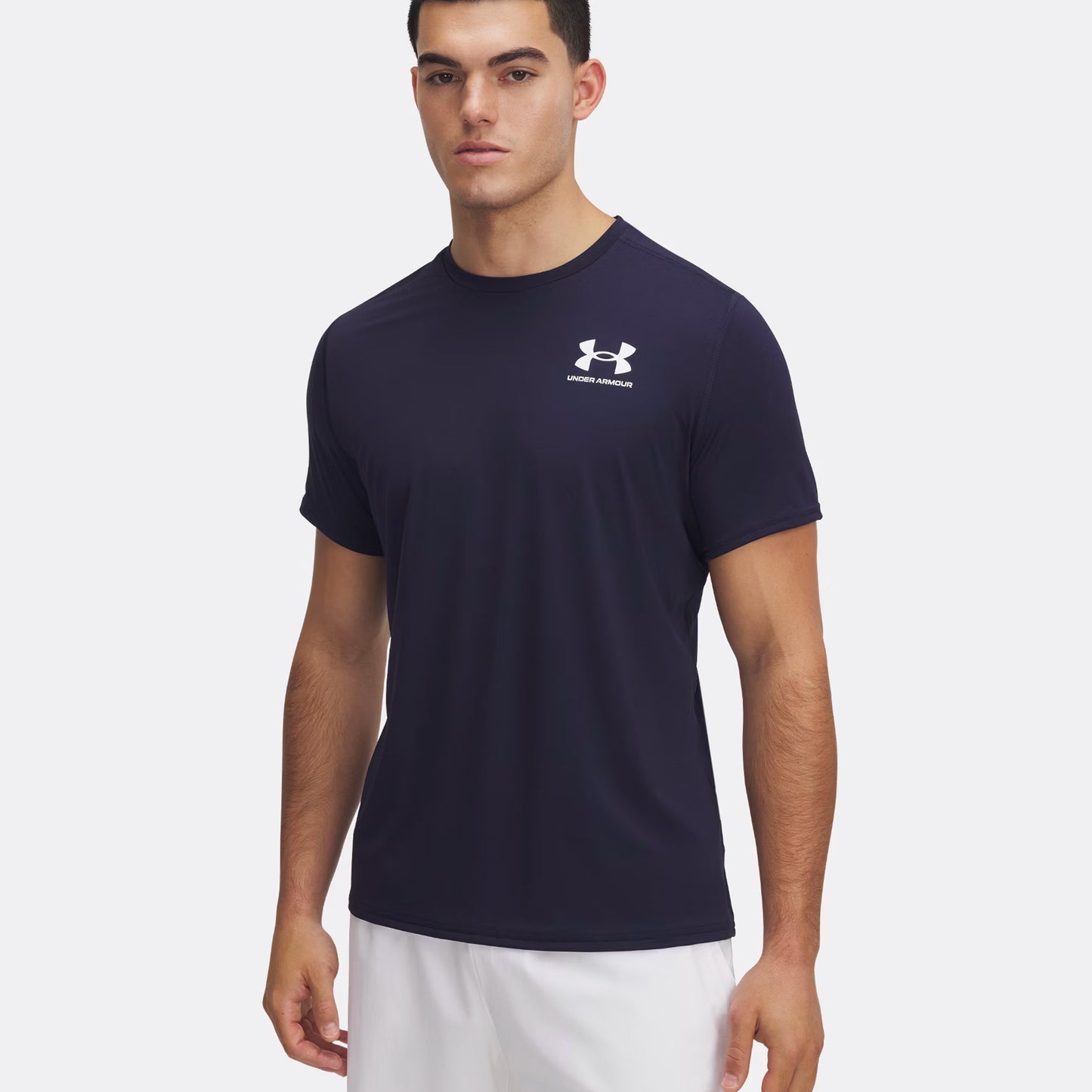 Under Armour Heatgear Fitted Camiseta De Manga Corta Hombres-Azul Oscuro