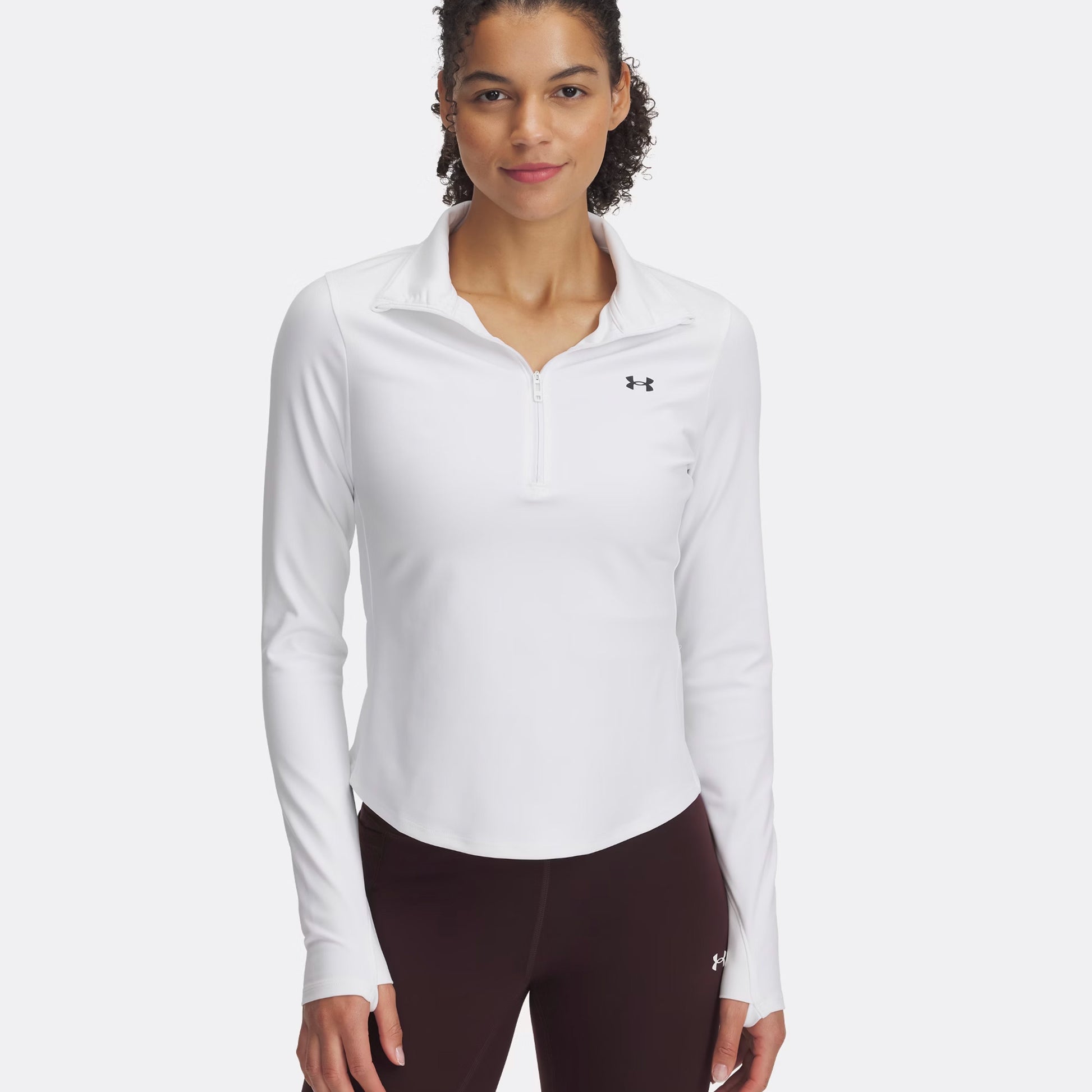 Under Armour Motion Half-Zip Camiseta de manga larga Mujeres - blanco,