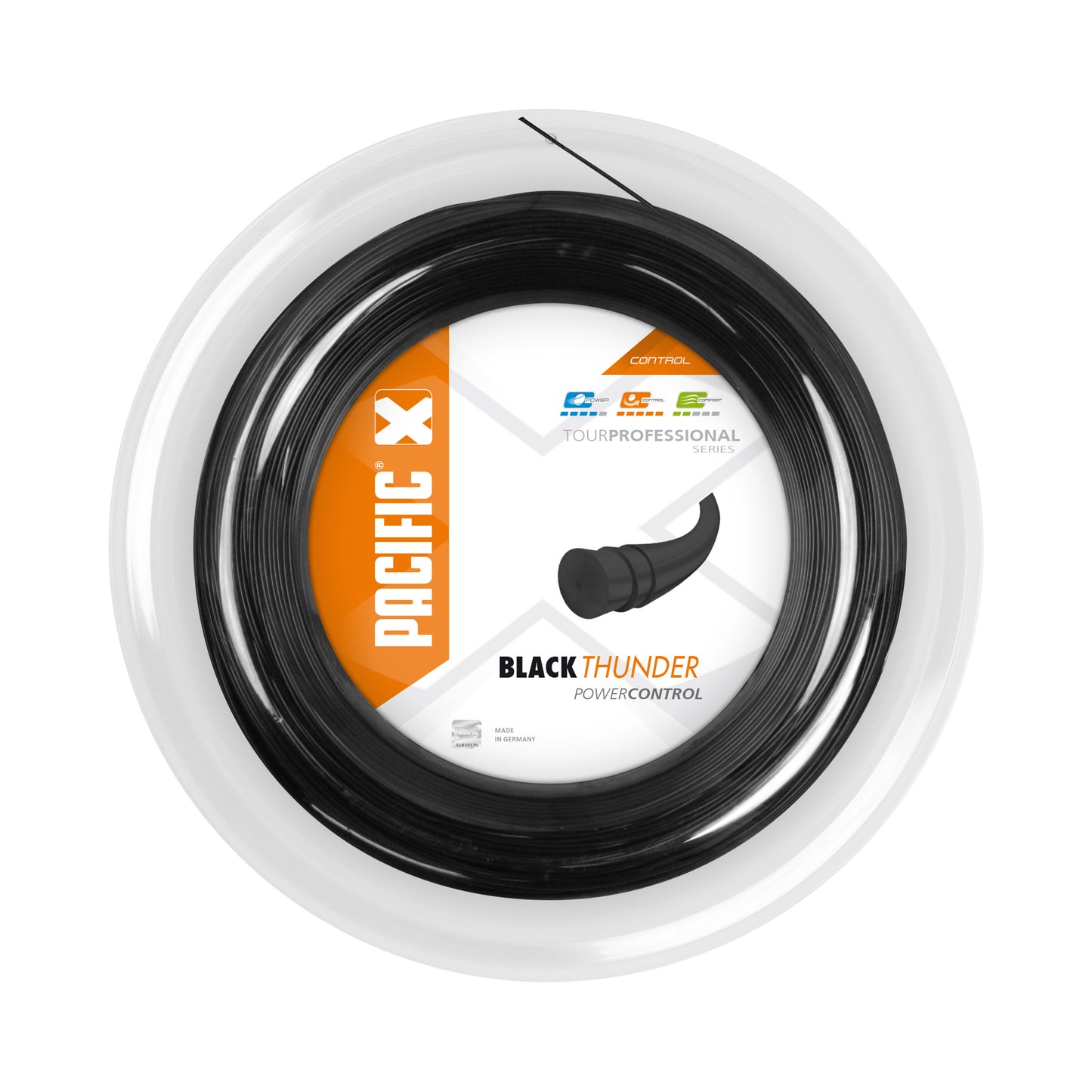 Pacific Black Thunder Bobinas De Cordaje 200m-Negro