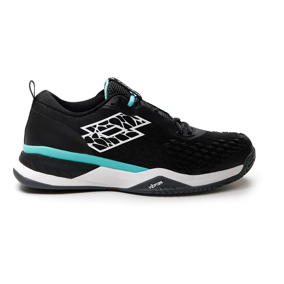 Lotto Raptor Hyperpulse 100 SPD Zapatilla Todas Las Superficies Hombres-Negro,Blanco
