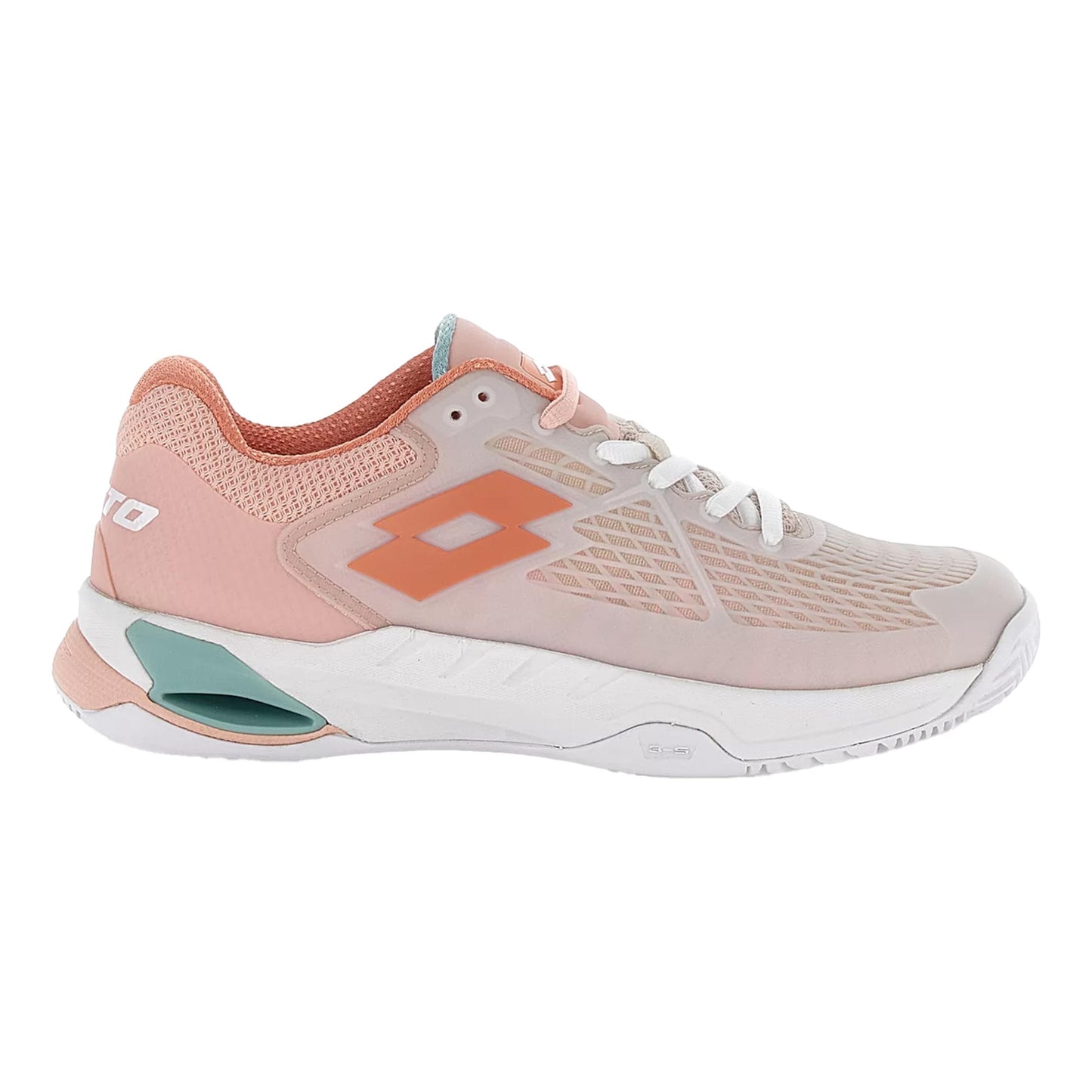 Lotto Mirage 100 II Zapatilla tierra batida Mujeres-blanco, coral