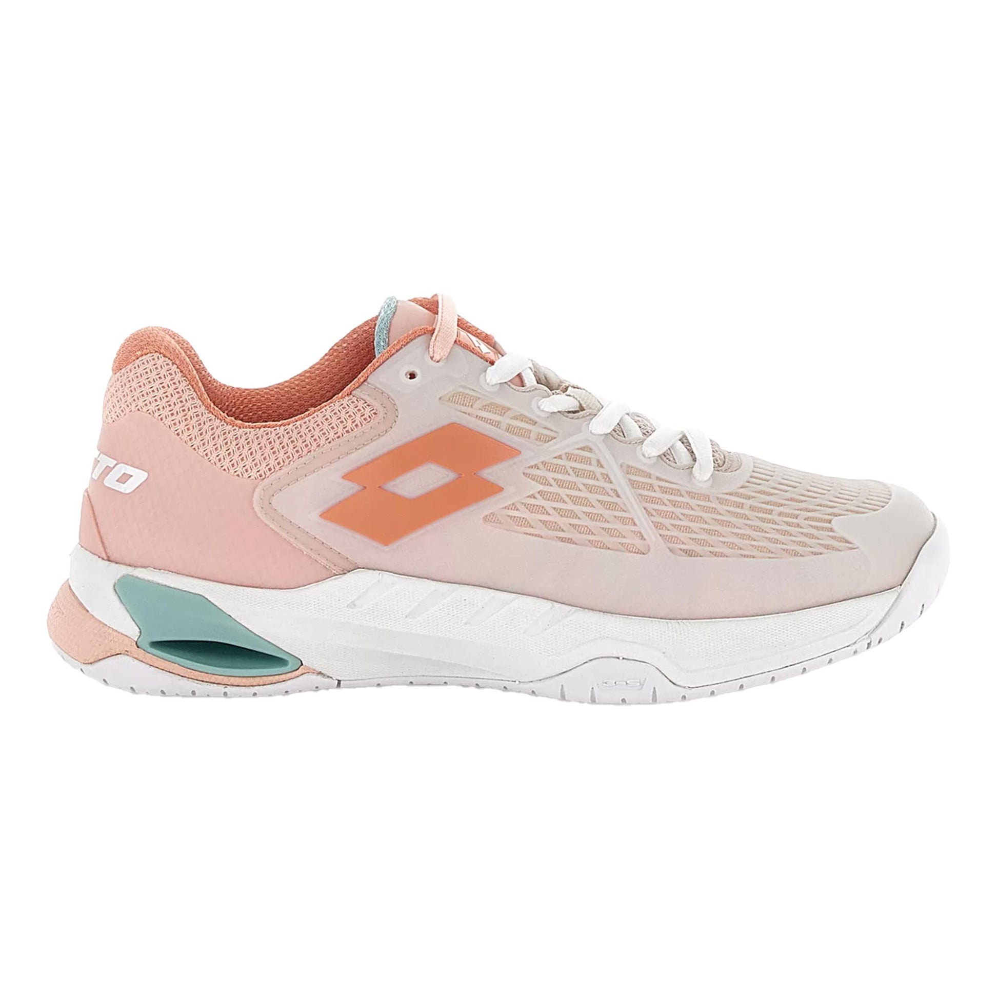 Lotto Mirage 100 II SPD Zapatilla todas las superficies Mujeres-blanco, coral