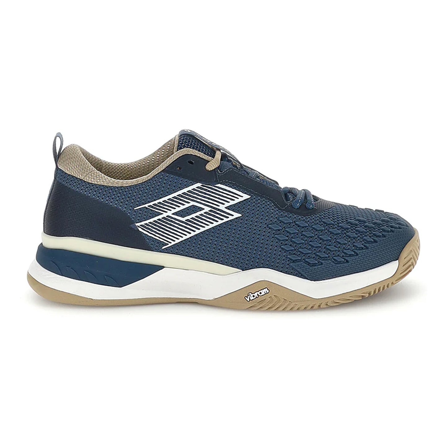 Lotto Raptor Hyperpulse 100 III Zapatilla tierra batida Hombres - azul oscuro, beige