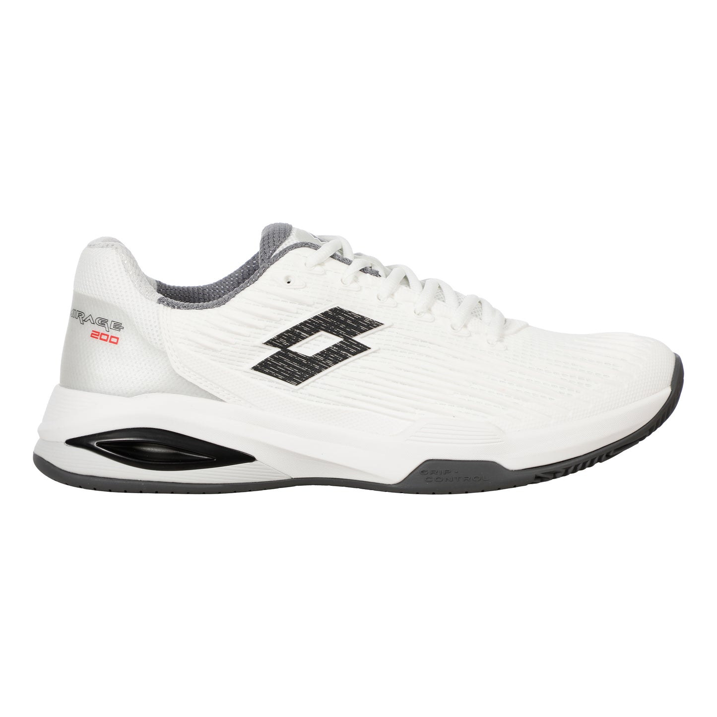 Lotto MIRAGE 200 II CLY Zapatilla tierra batida Hombres-blanco, negro