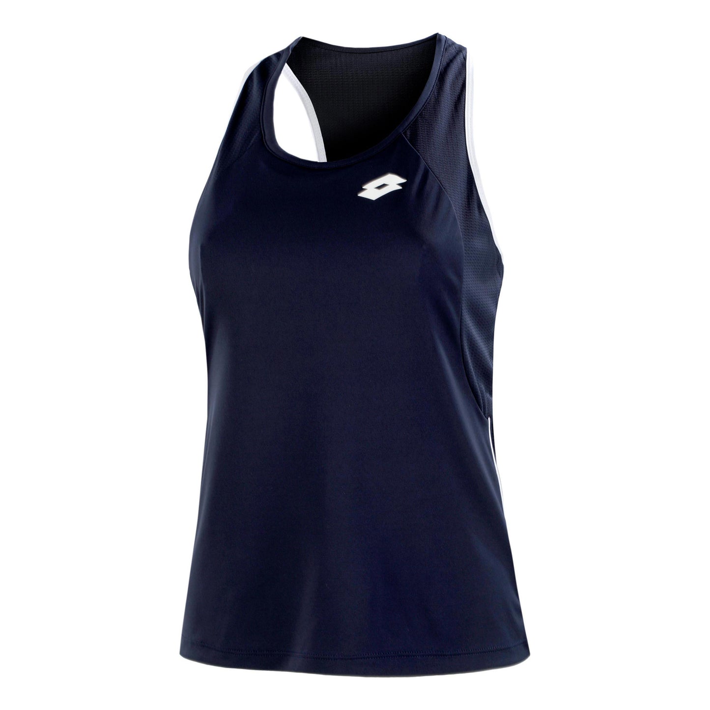 Lotto Squadra II PL Camiseta de tirantes Mujeres - azul oscuro, blanco