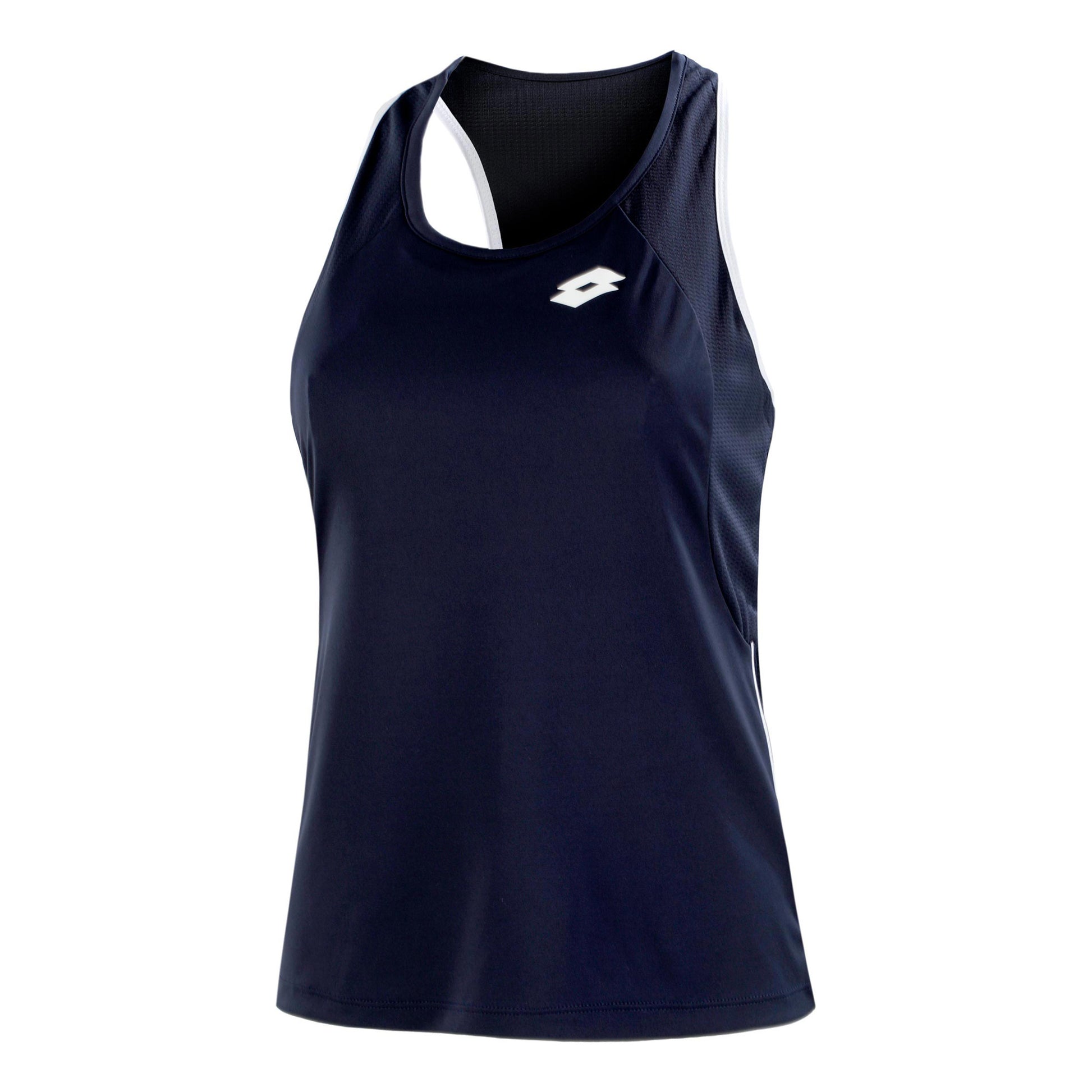 Lotto Squadra II PL Camiseta de tirantes Mujeres - azul oscuro, blanco