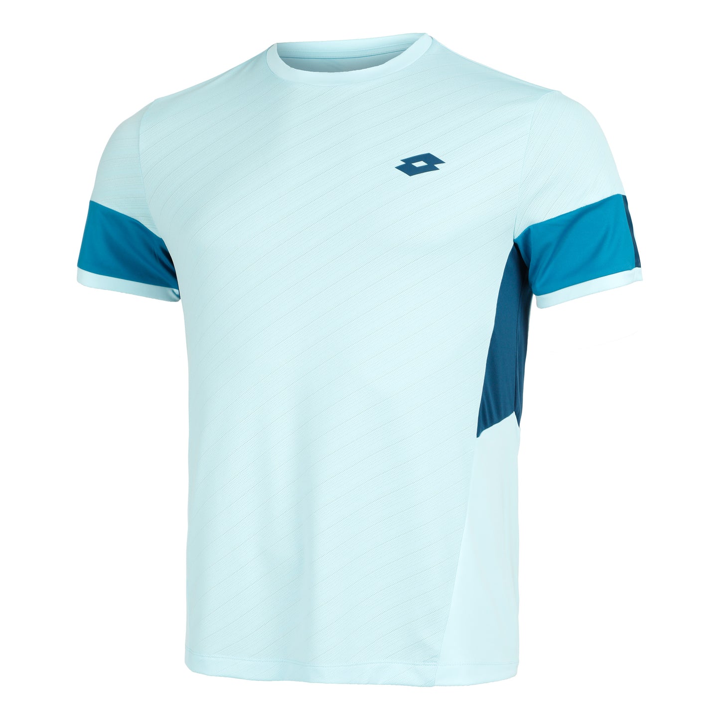 Lotto Tech I D1 Camiseta De Manga Corta Hombres-Azul Claro,Color Petróleo