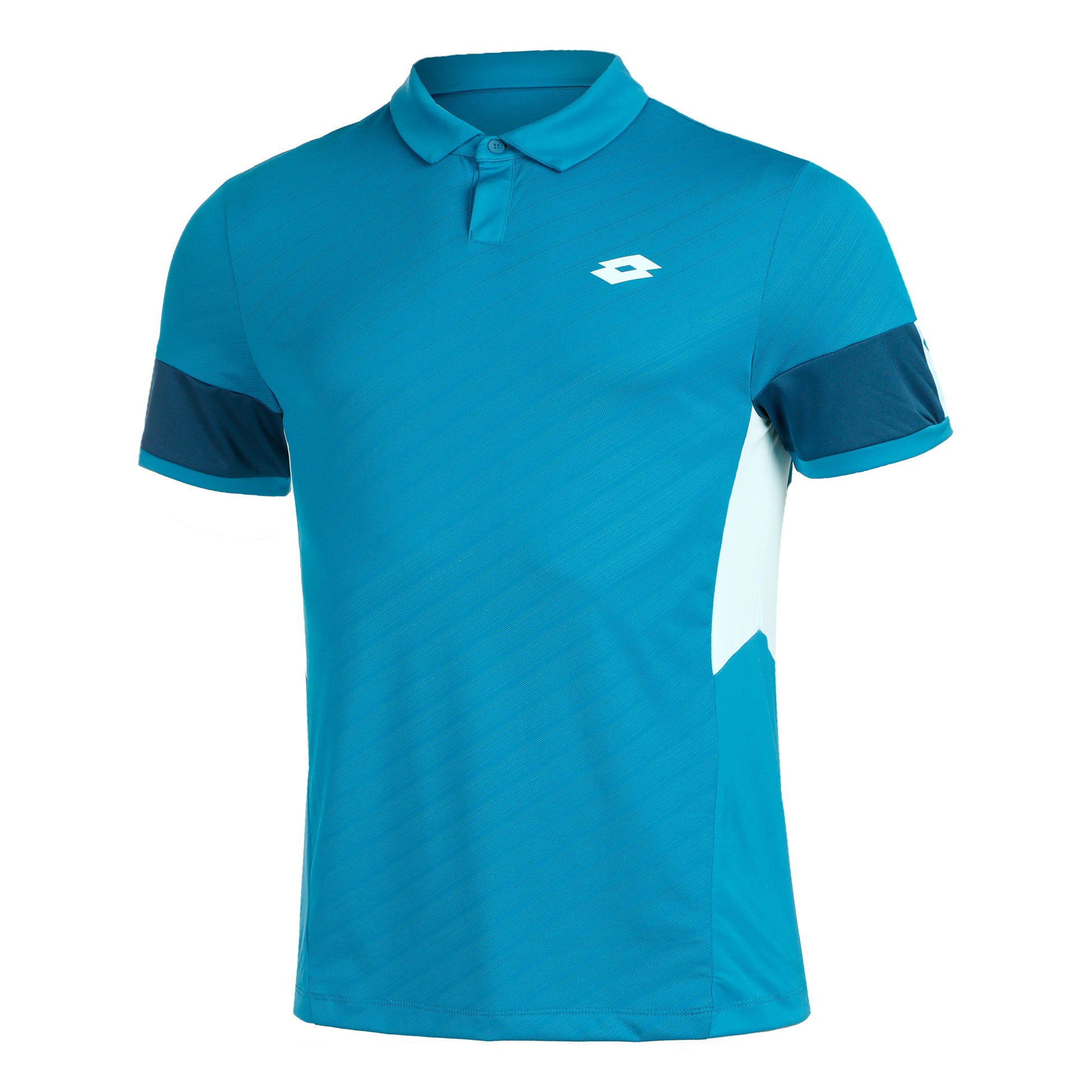 Lotto Tech I D1 Polo Hombres - color petróleo, mint