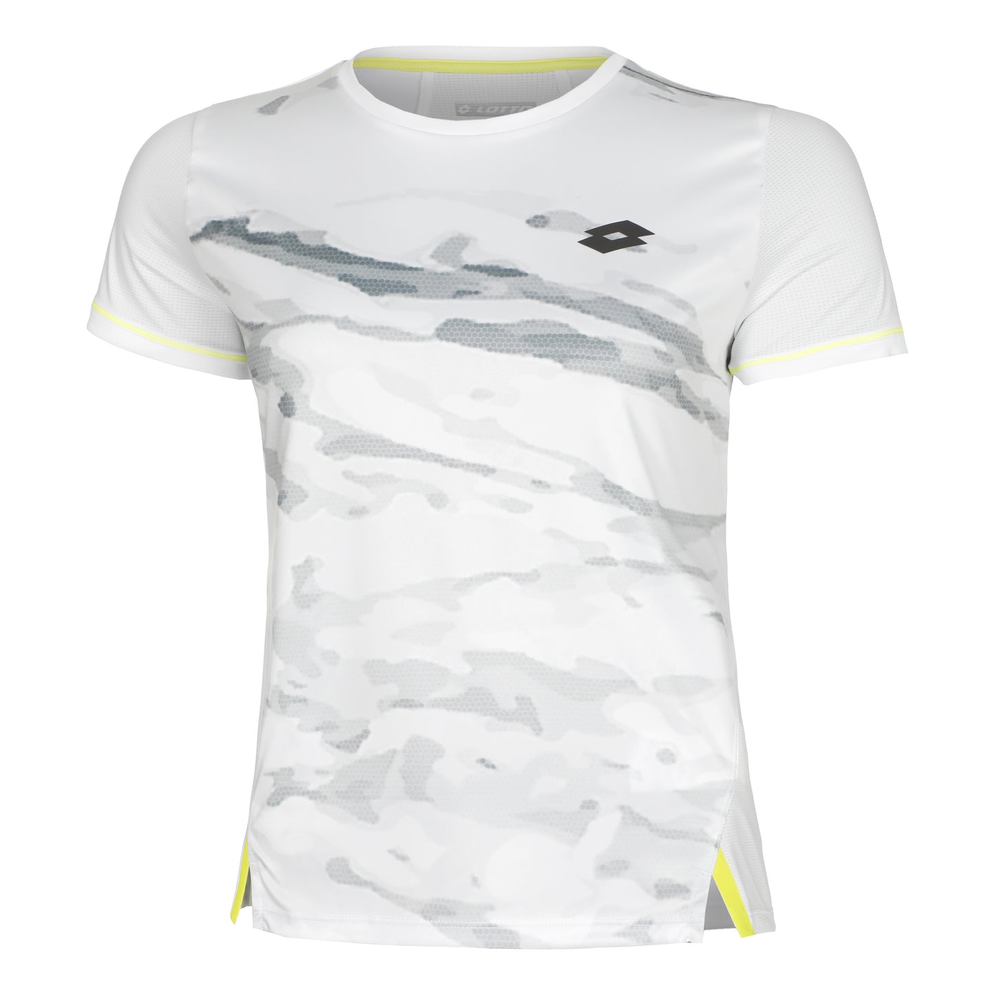 Lotto Tech Camiseta De Manga Corta Mujeres-Blanco,Gris