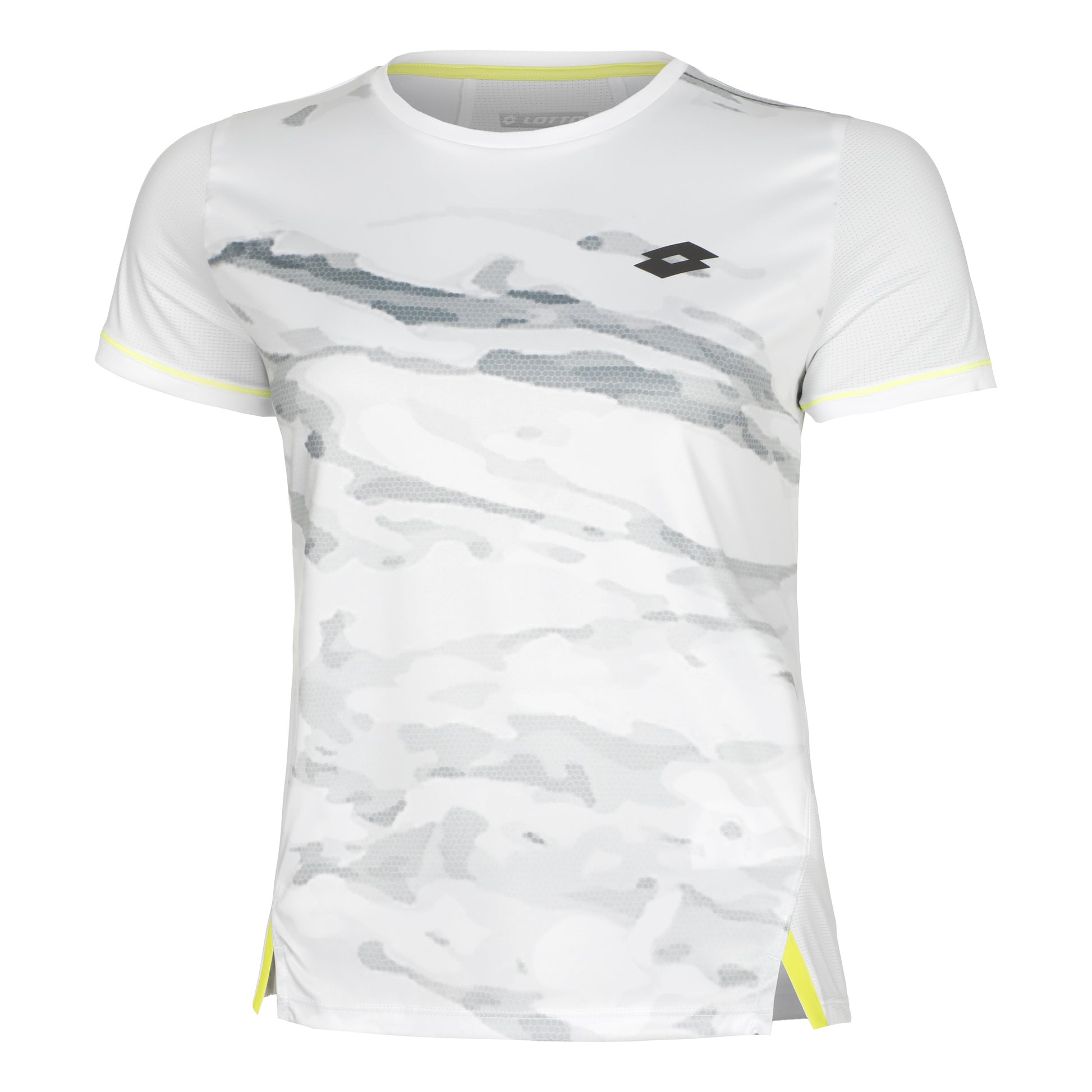 Lotto Tech Camiseta De Manga Corta Mujeres-Blanco,Gris