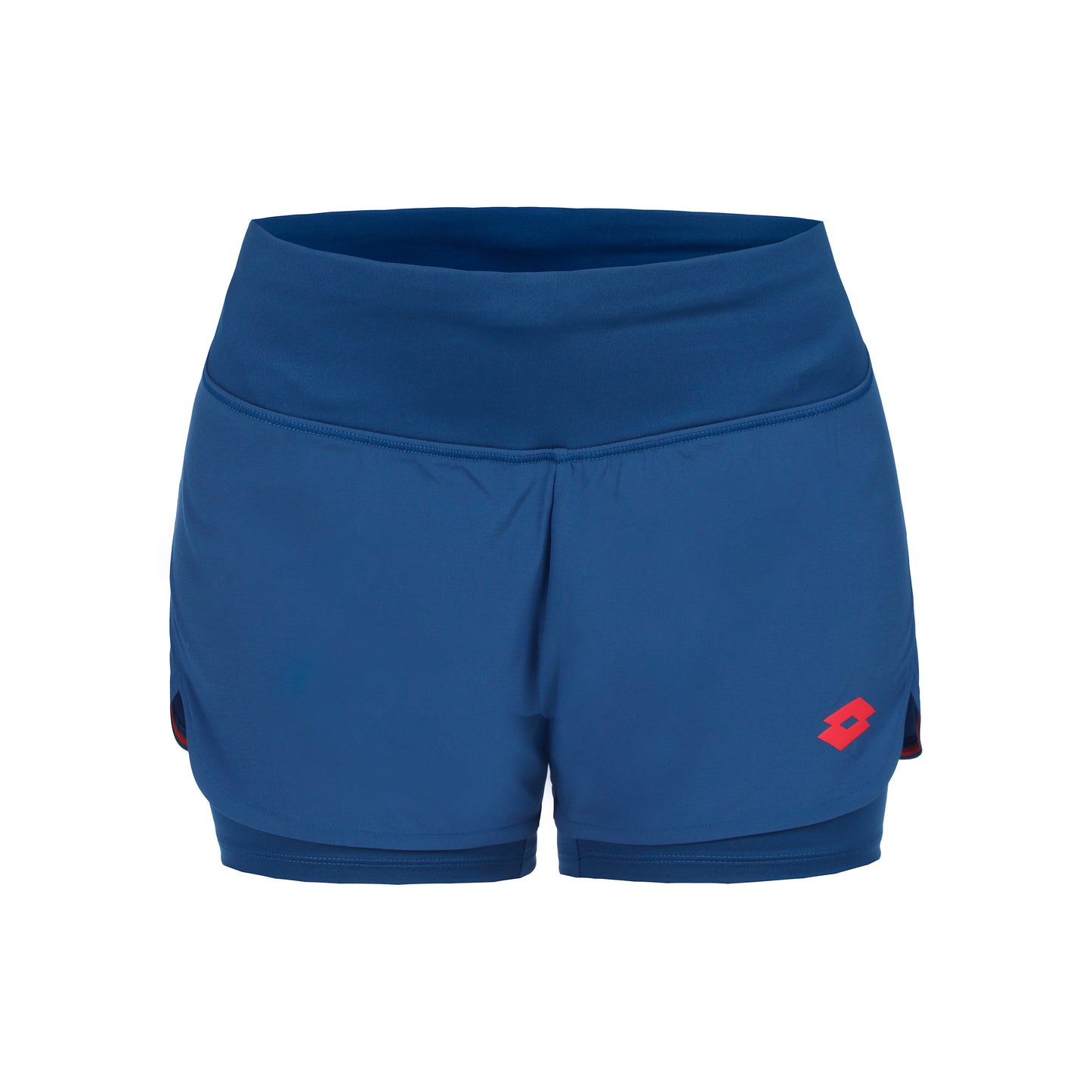 Lotto Tech II Shorts Mujeres - azul oscuro, rojo