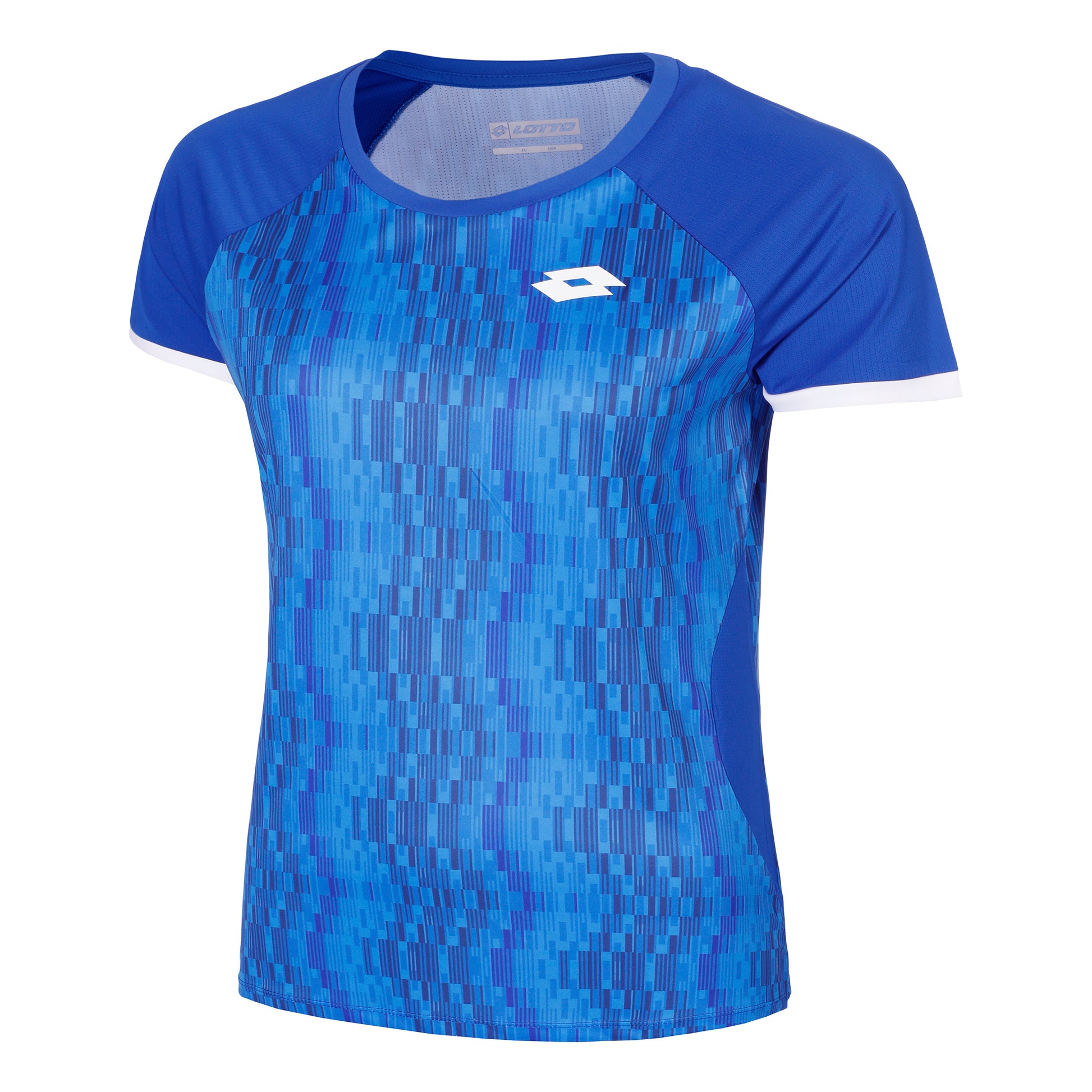 Lotto Tech IV D3 Camiseta De Manga Corta Mujeres-Azul