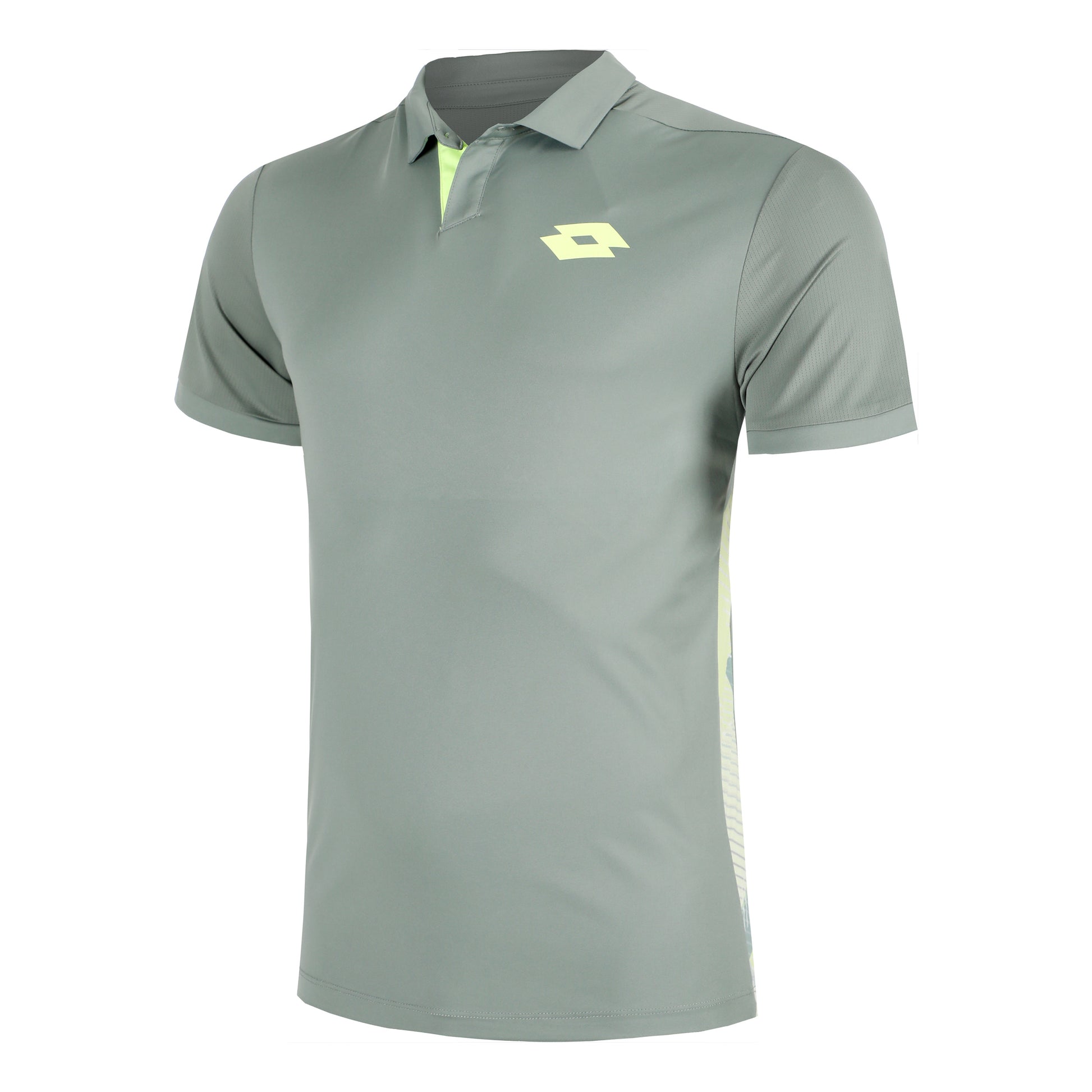 Lotto Tech IV D1 Polo Hombres-Gris