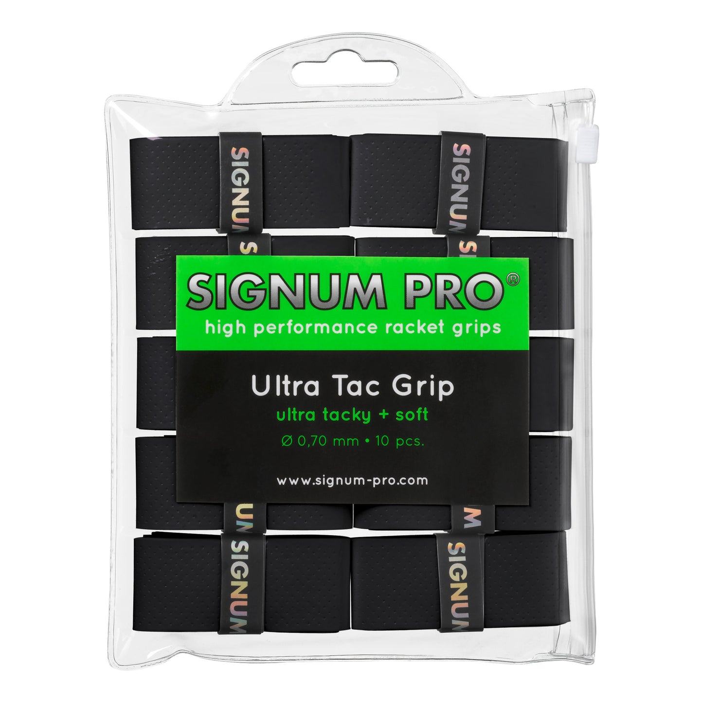 Signum Pro Ultra Tac Grip Pack De 10-Negro