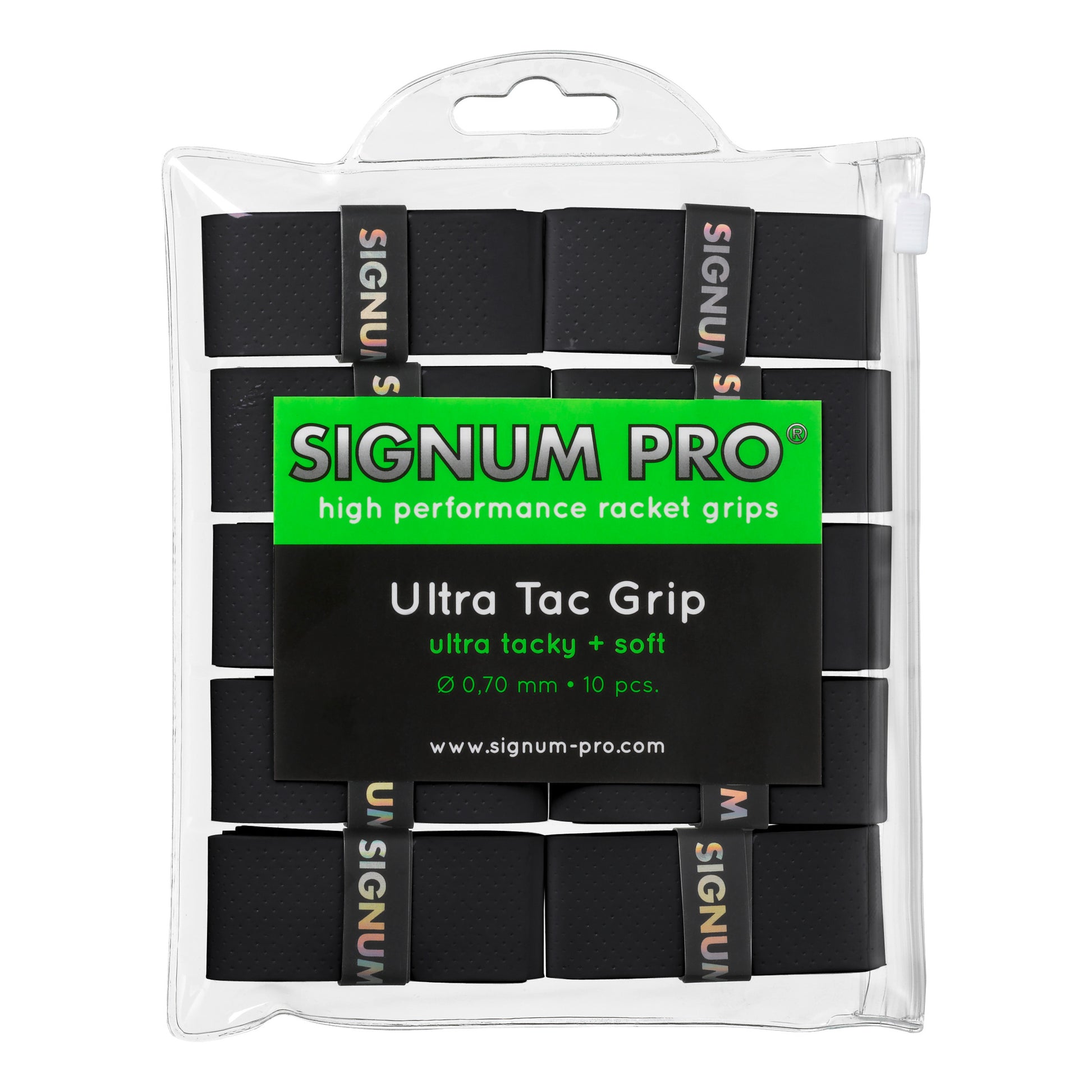 Signum Pro Ultra Tac Grip Pack De 10-Negro