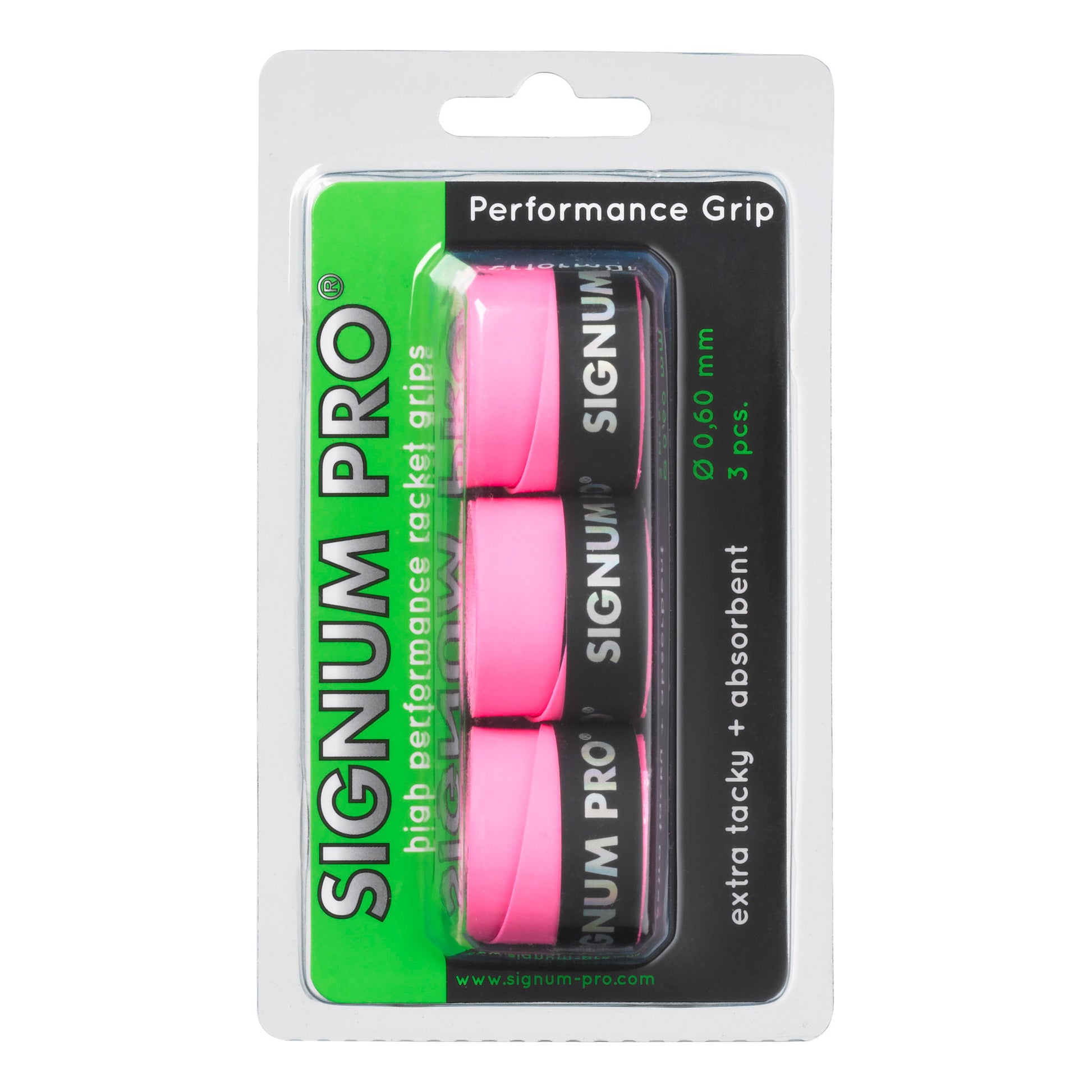 Signum Pro Performance Grip Pack de 3 - rosa