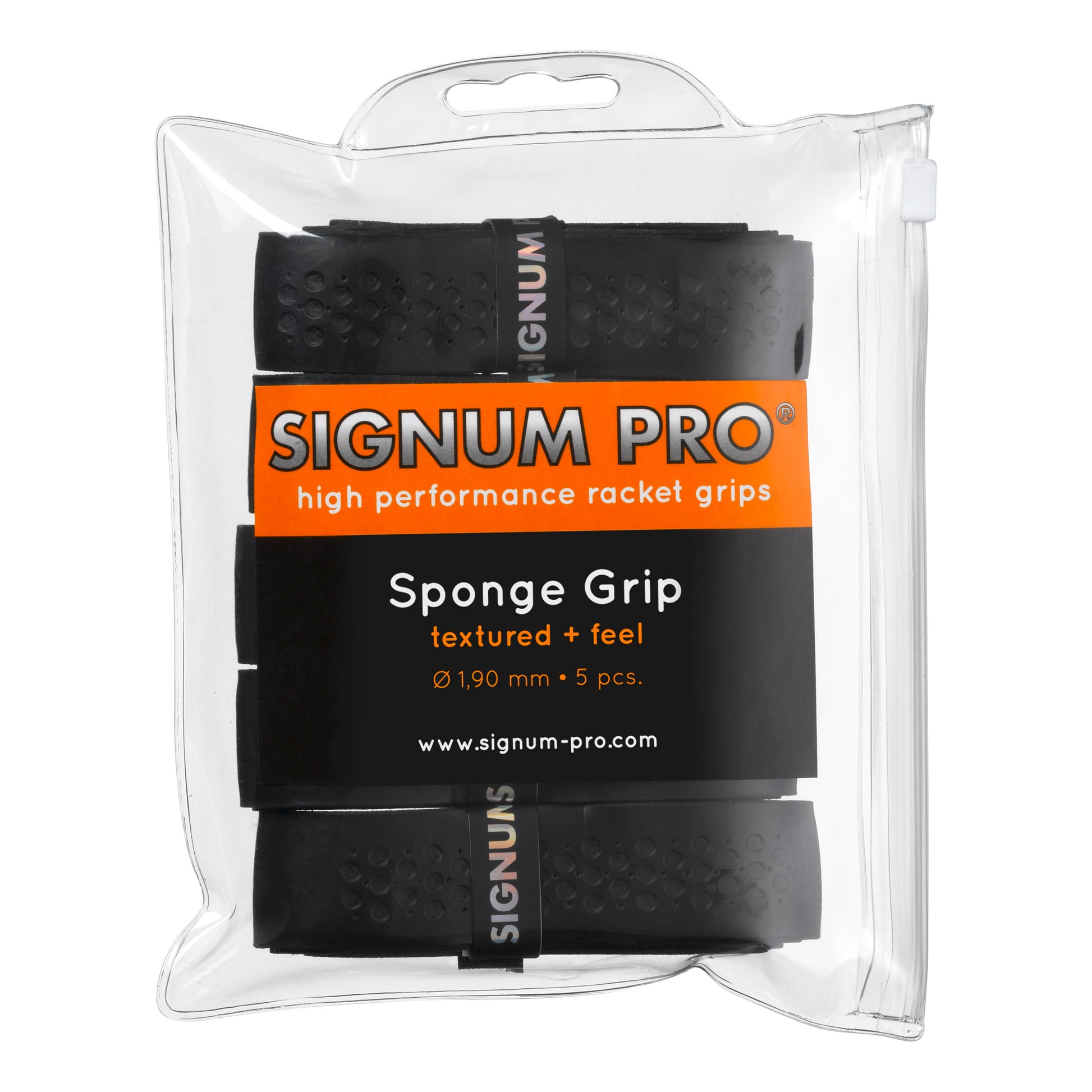 Signum Pro Sponge Grip Pack De 5-Negro