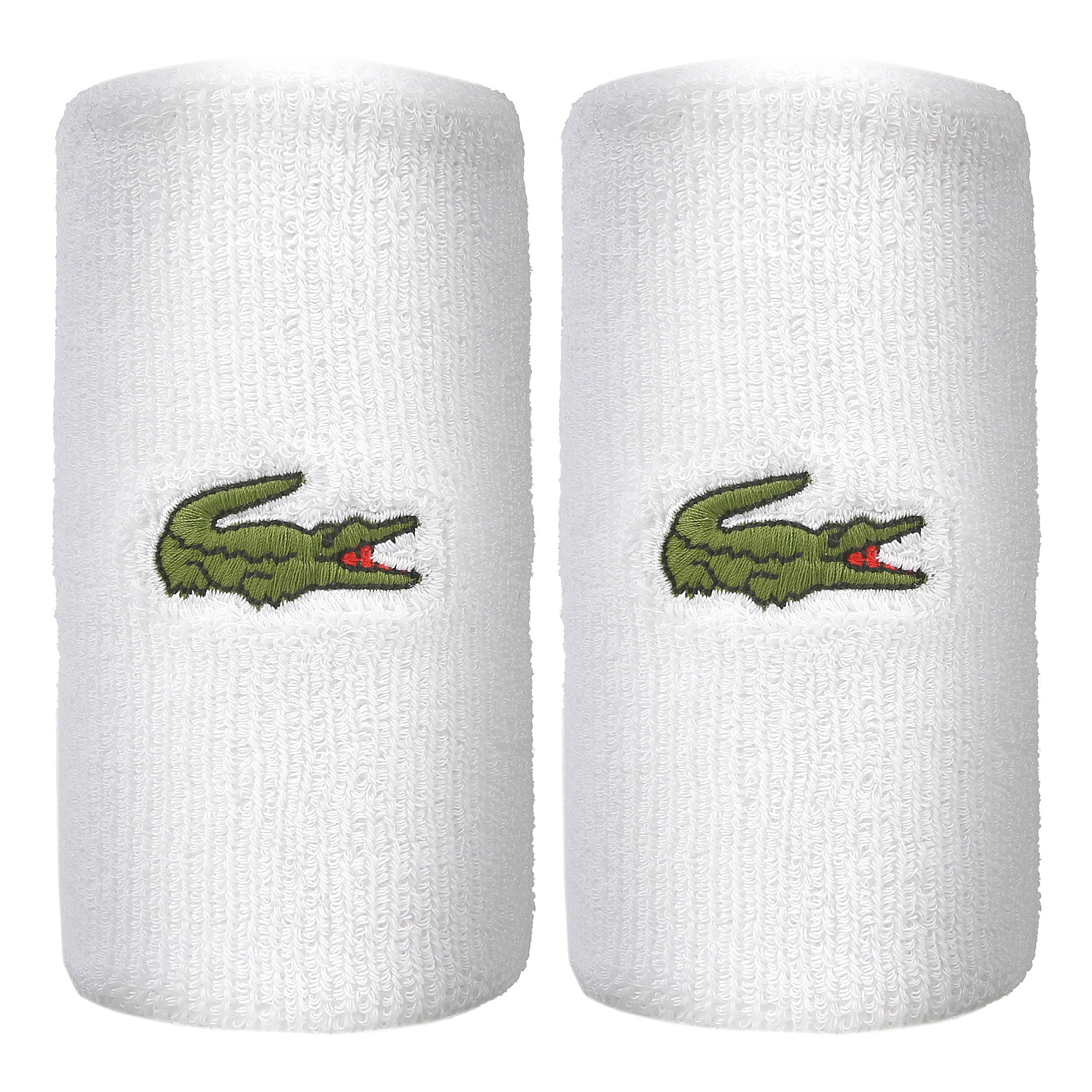 Lacoste Cinta para sudor Pack de 2 largo - blanco, verde