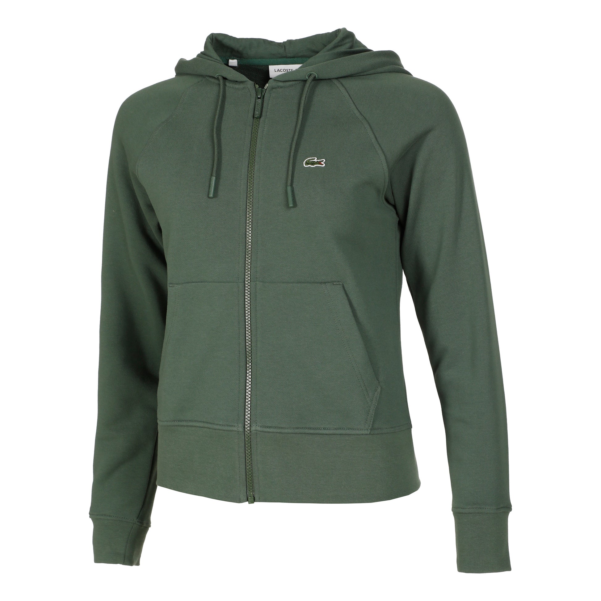 Lacoste Core Sudadera con cremallera Mujeres - oliva,