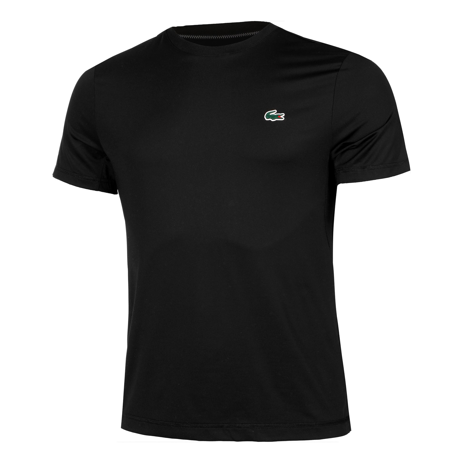 Lacoste Active Camiseta De Manga Corta Hombres-Negro