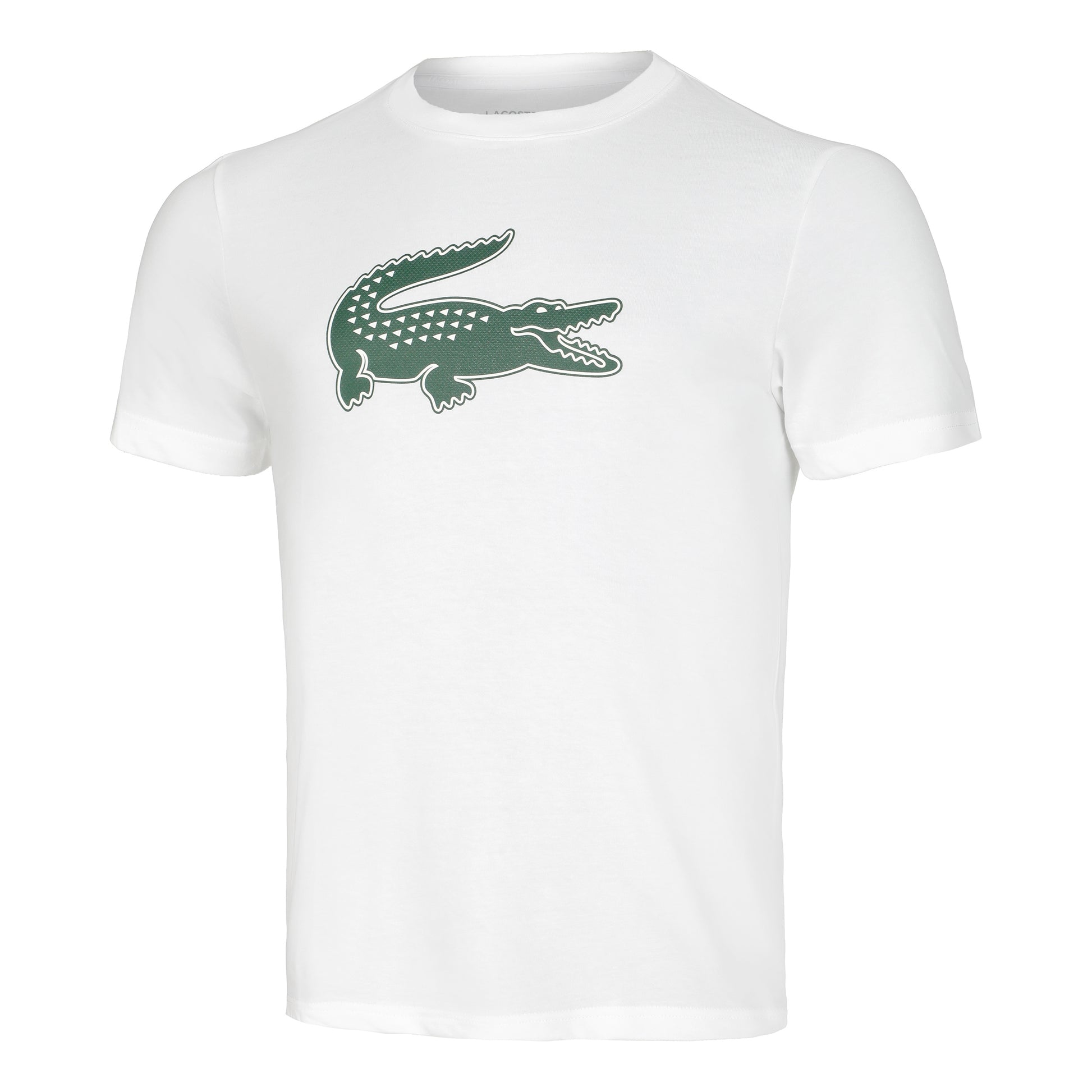 Lacoste Core Camiseta De Manga Corta Hombres-Blanco