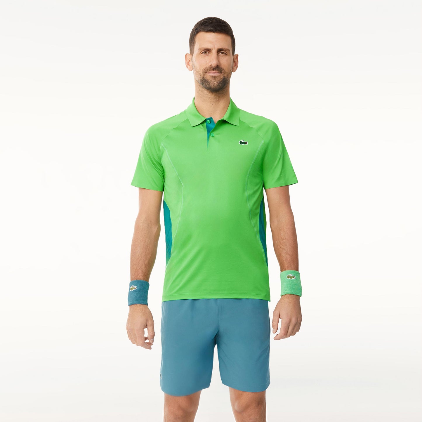 Lacoste Djokovic Shorts Hombres - color petróleo