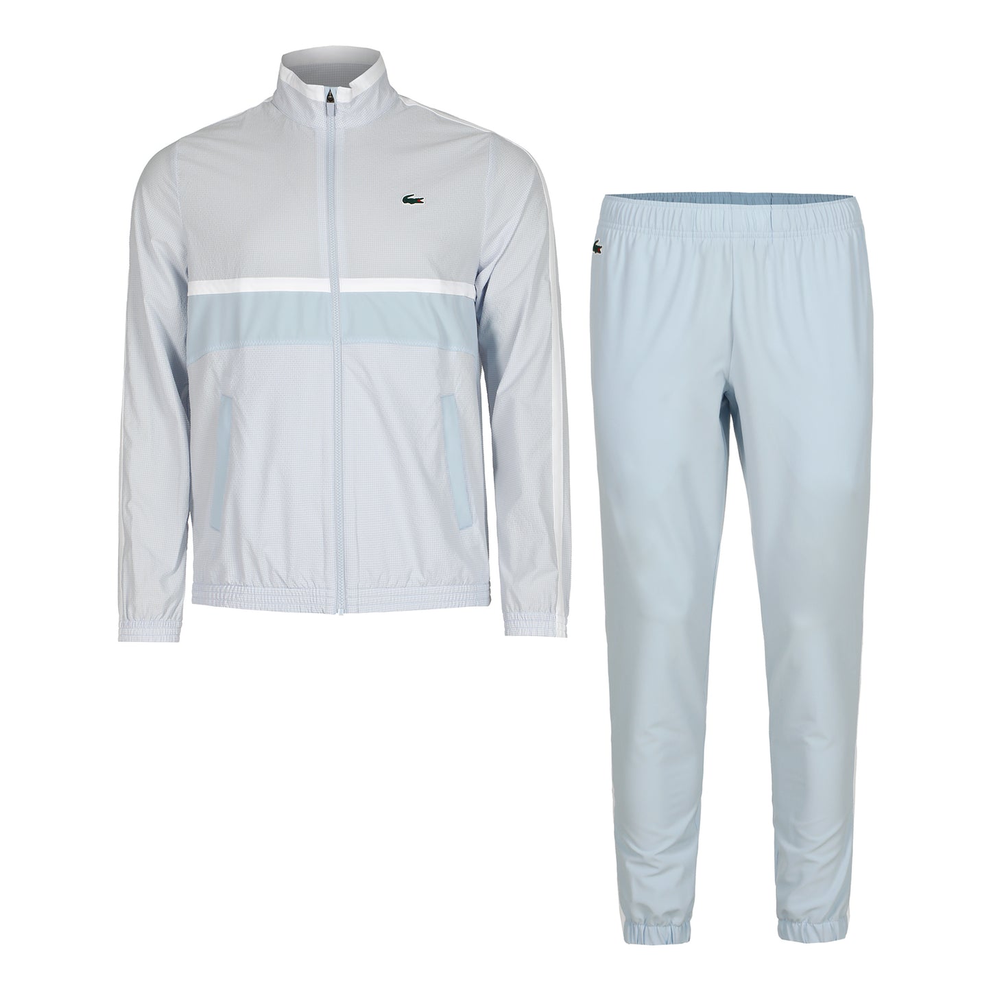 Lacoste Tracksuits Chándal Hombres - azul claro, blanco