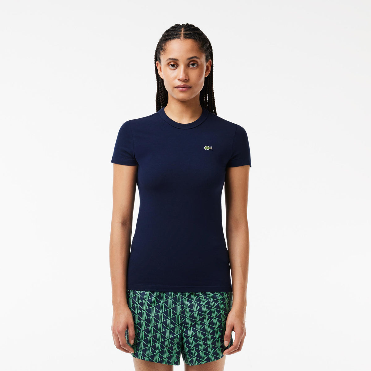 Lacoste Tee Camiseta de manga corta Mujeres - azul oscuro,
