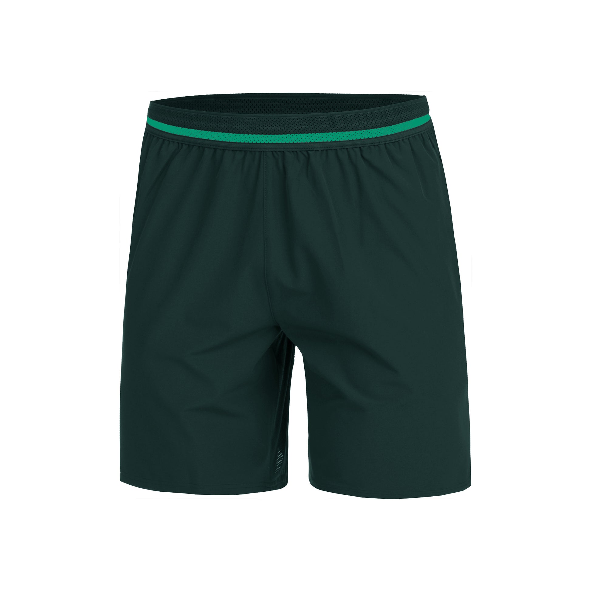 Lacoste Djokovic Shorts Hombres - verde oscuro, verde claro