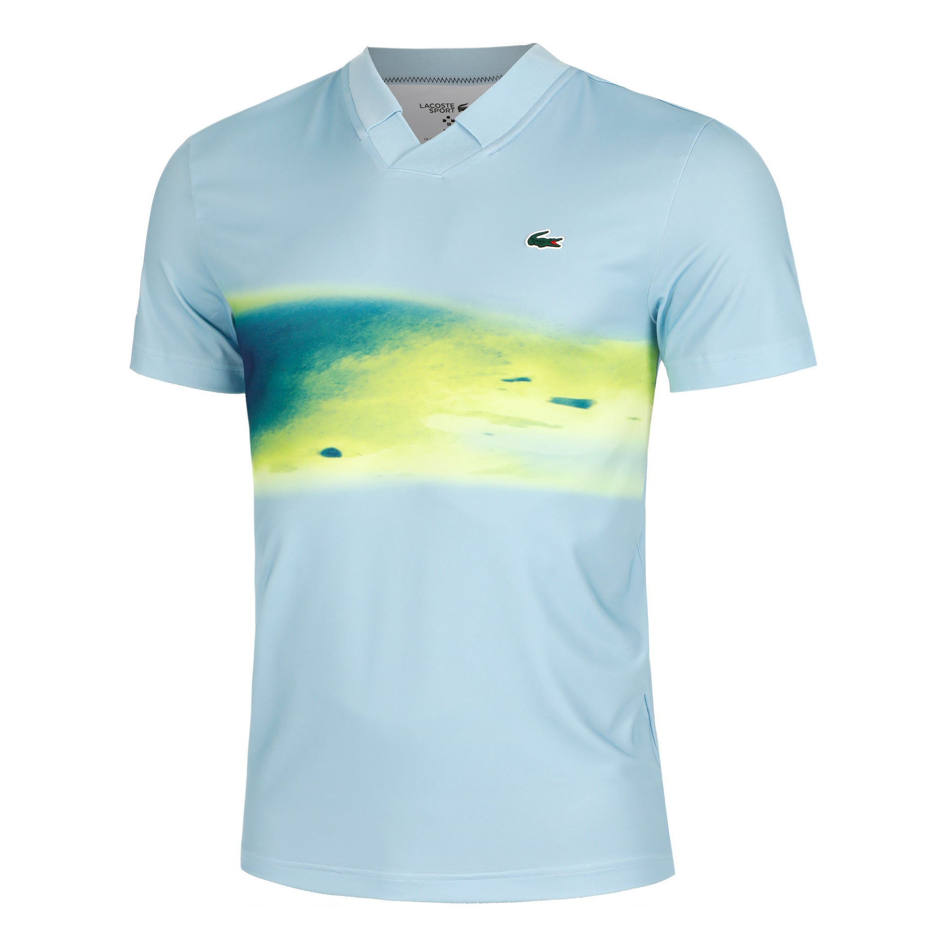 Lacoste LEER Polo Hombres - azul claro, multicolor