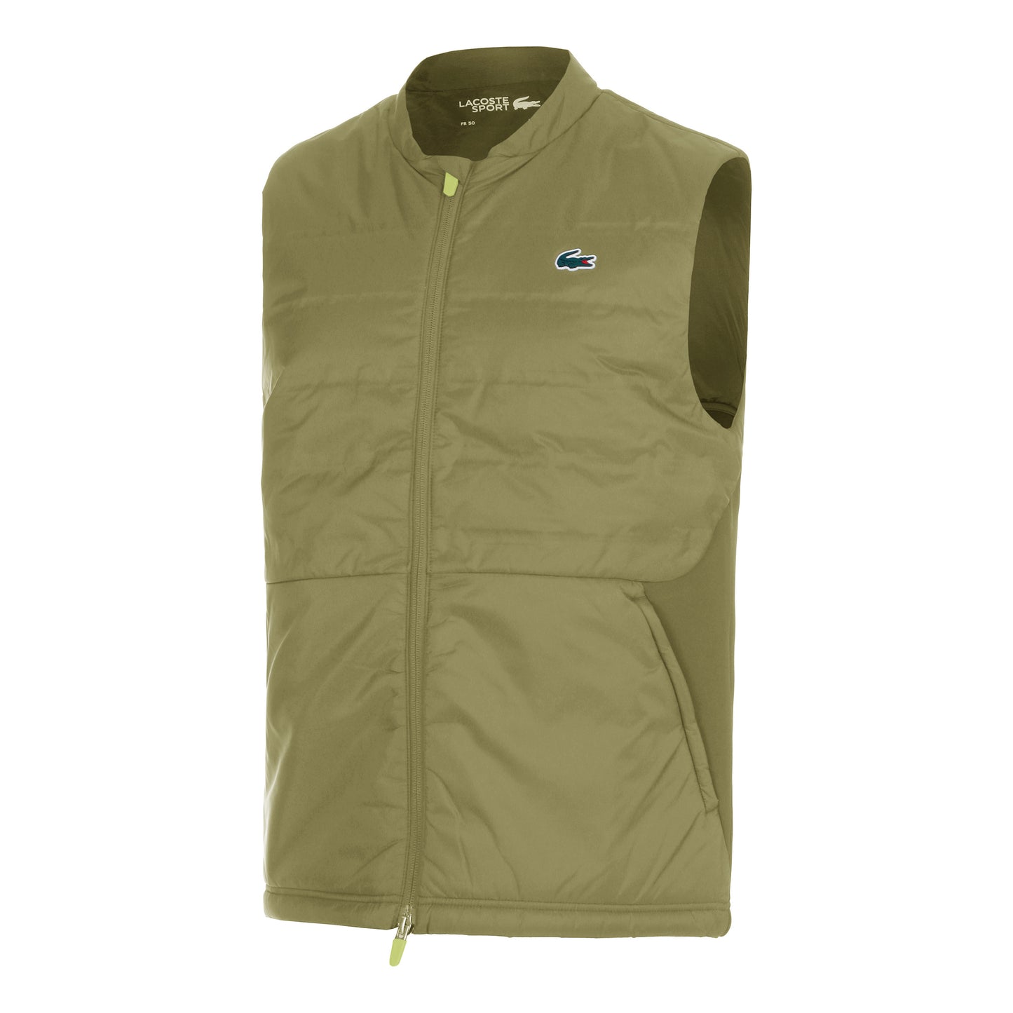 Lacoste Chaleco Hombres-Oliva