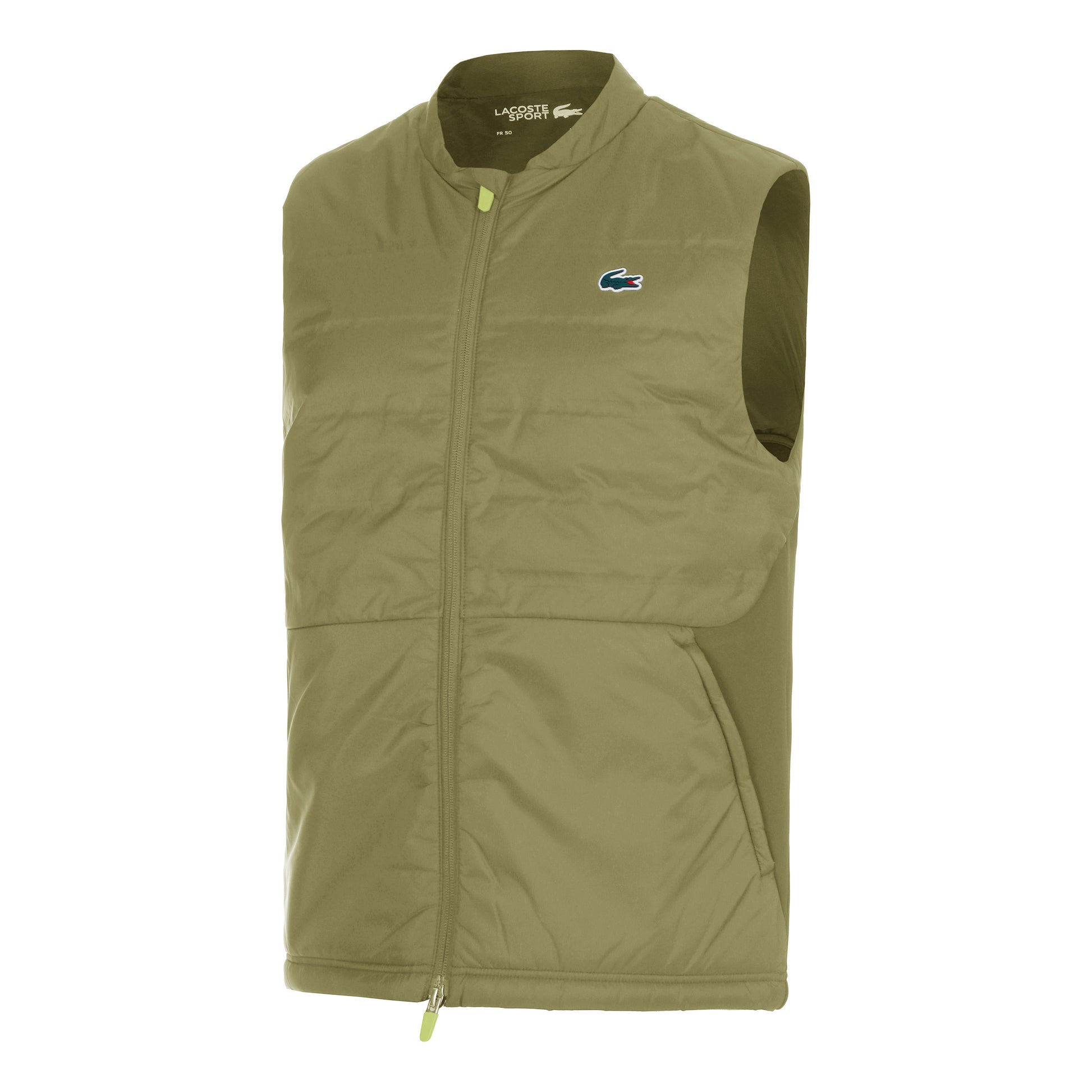 Lacoste Chaleco Hombres-Oliva