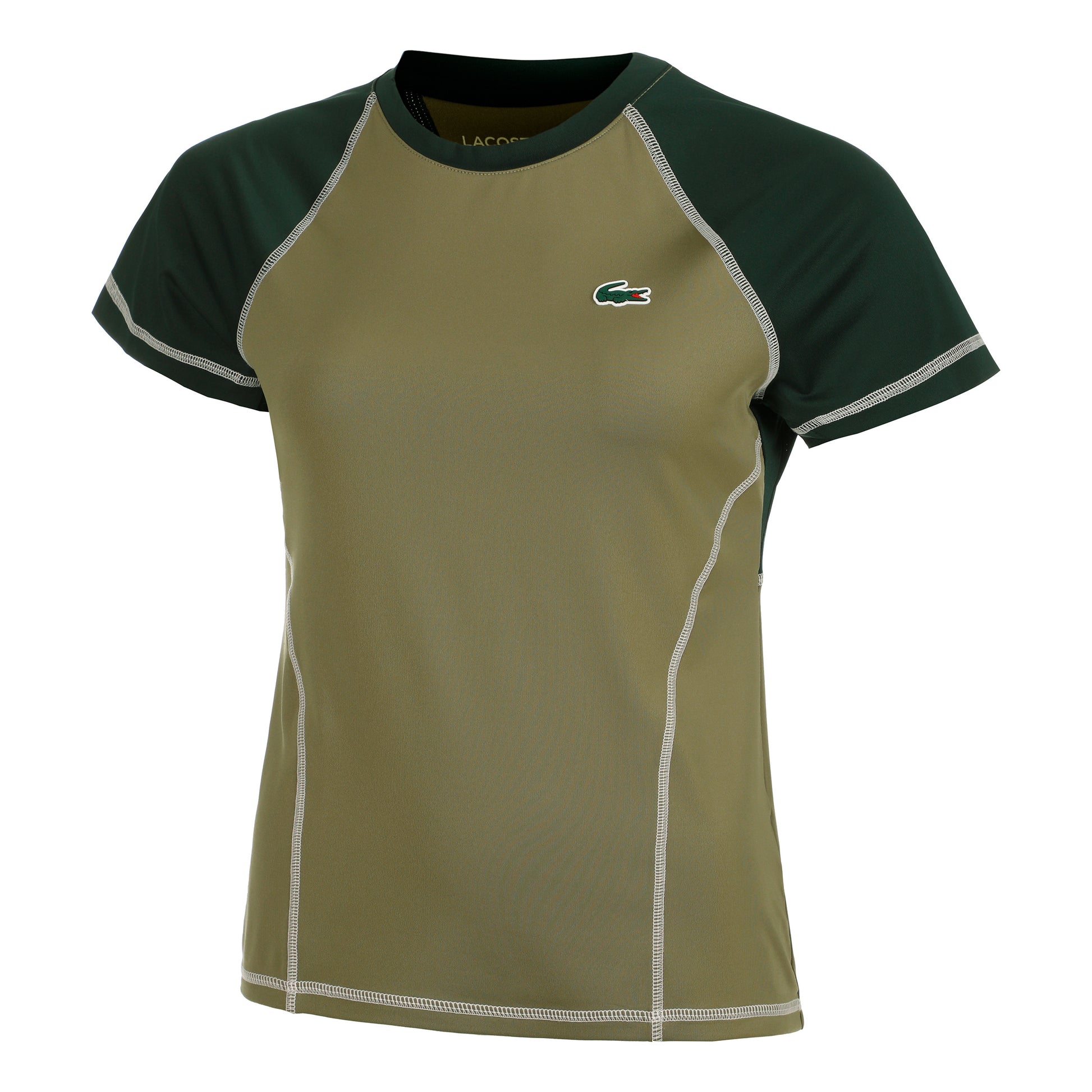 Lacoste Camiseta De Manga Corta Mujeres-Verde