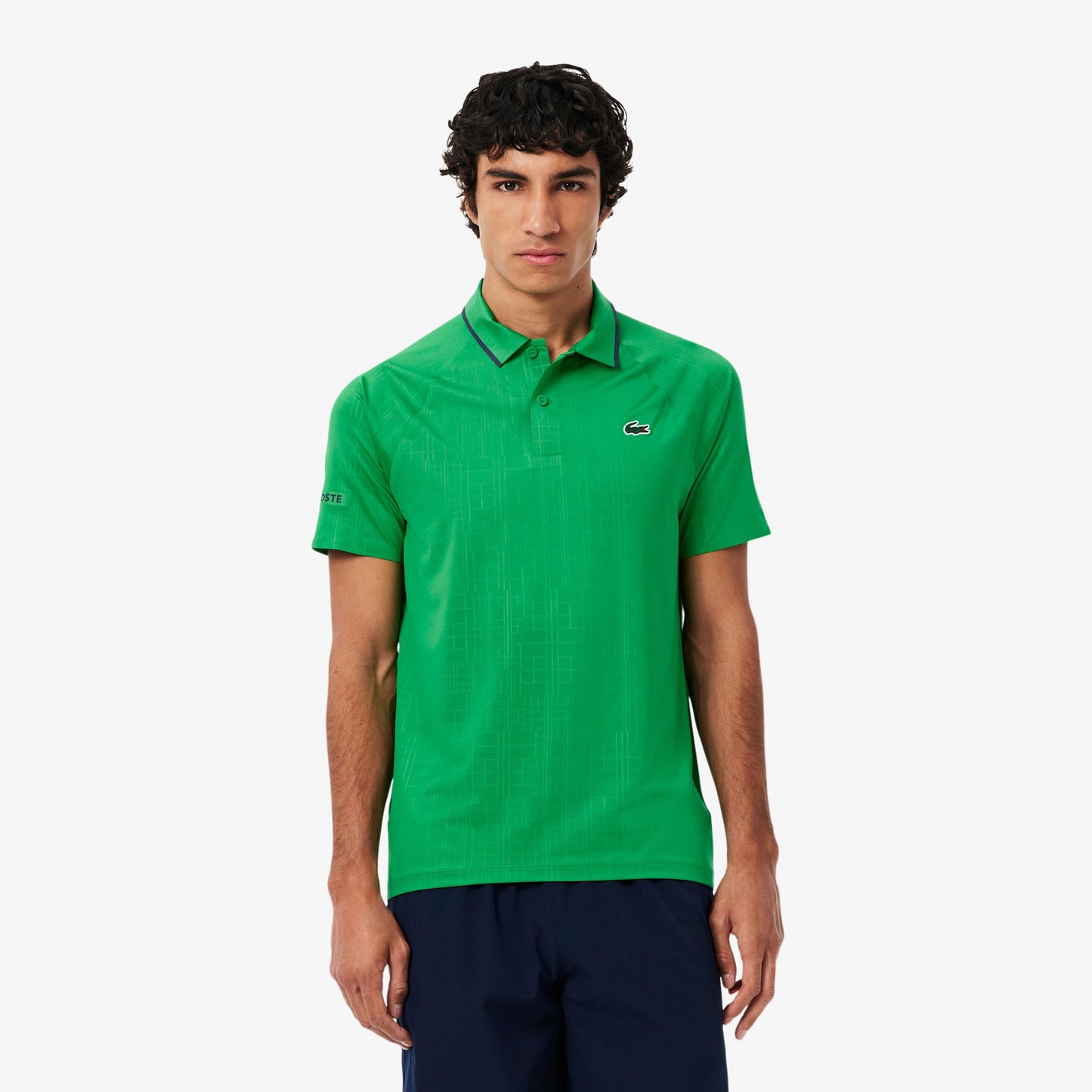 Lacoste Novak Djokovic Polo Hombres - verde, blanco
