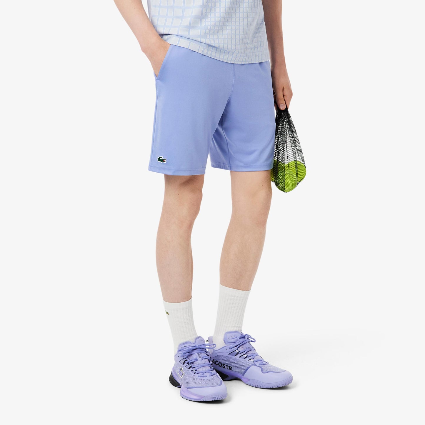 Lacoste Shorts Hombres-Morado