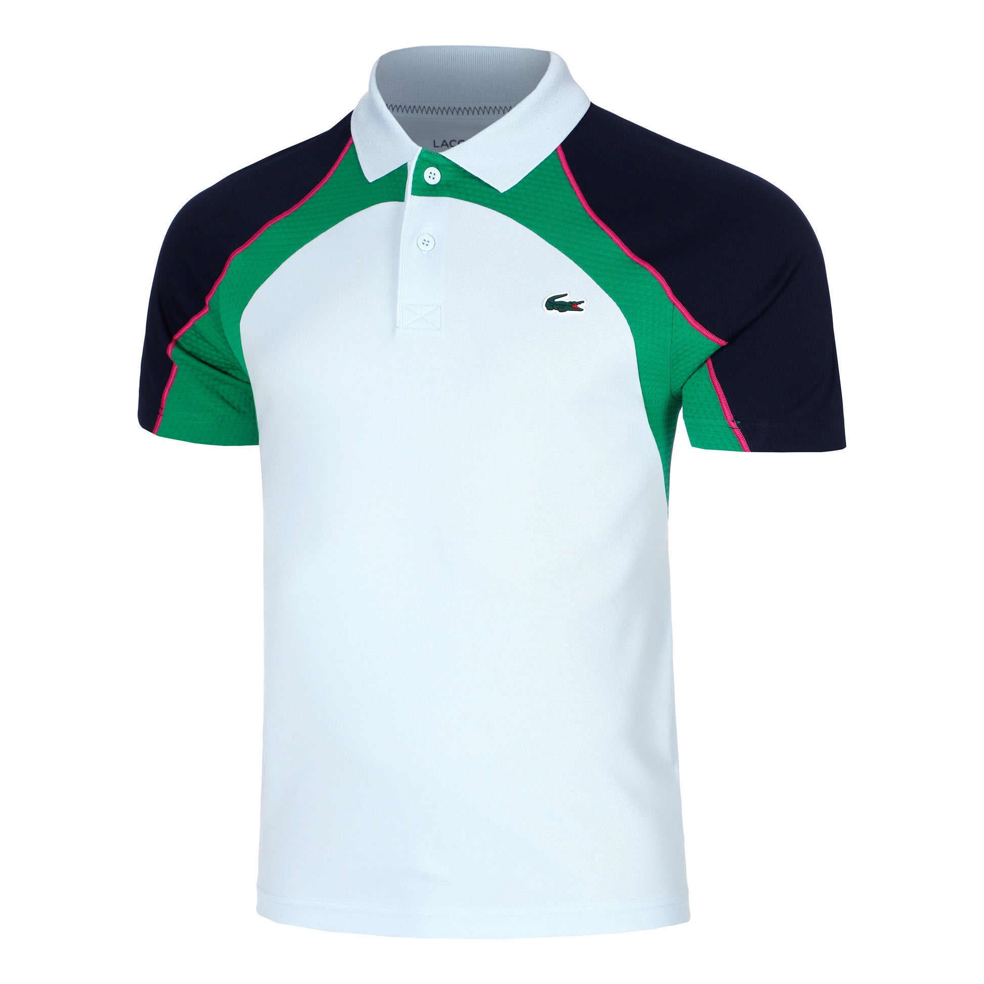 Lacoste Djokovic Polo Hombres - azul claro, multicolor