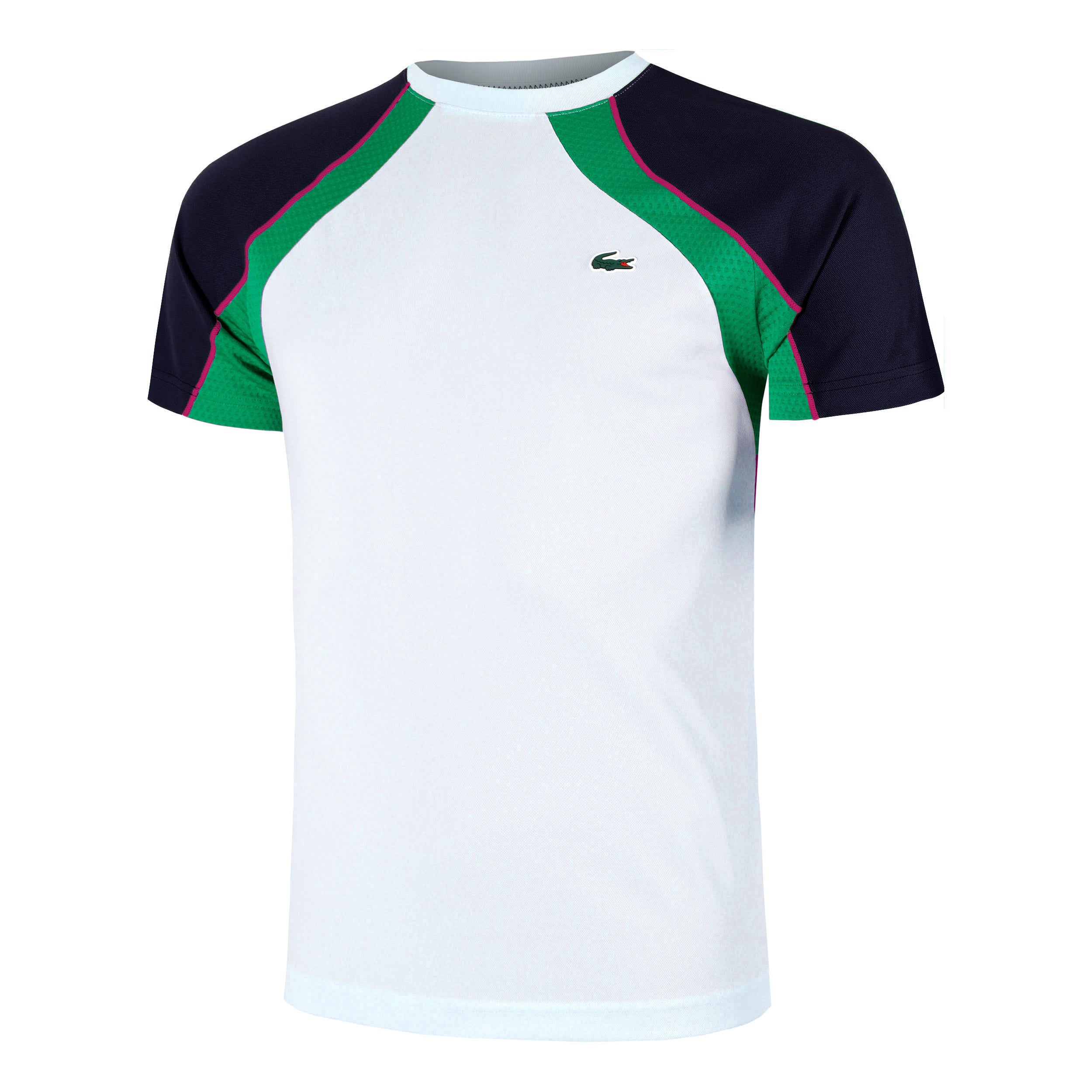 Lacoste Camiseta De Manga Corta Hombres-Azul Claro,Multicolor