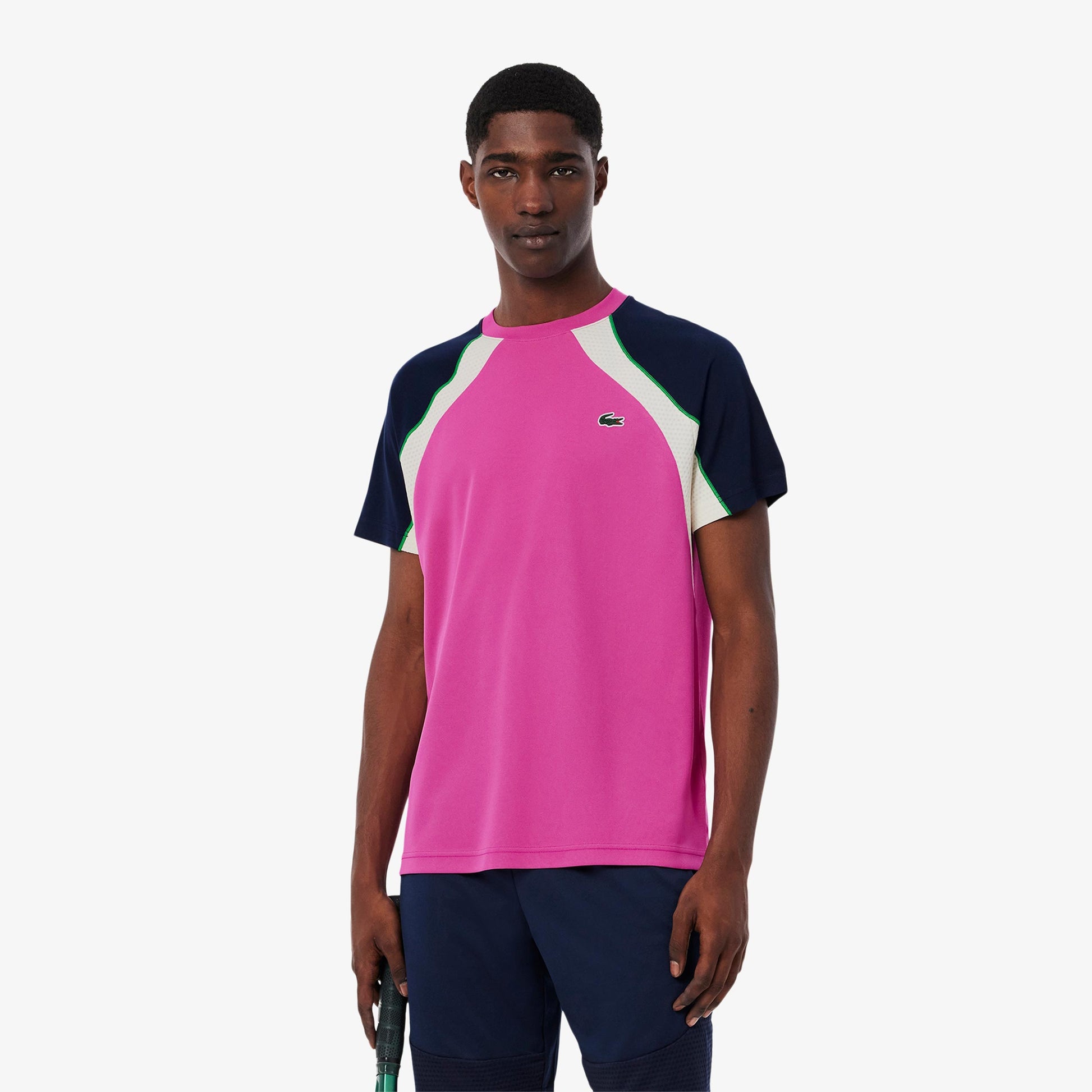 Lacoste Camiseta de manga corta Hombres - rosa, multicolor