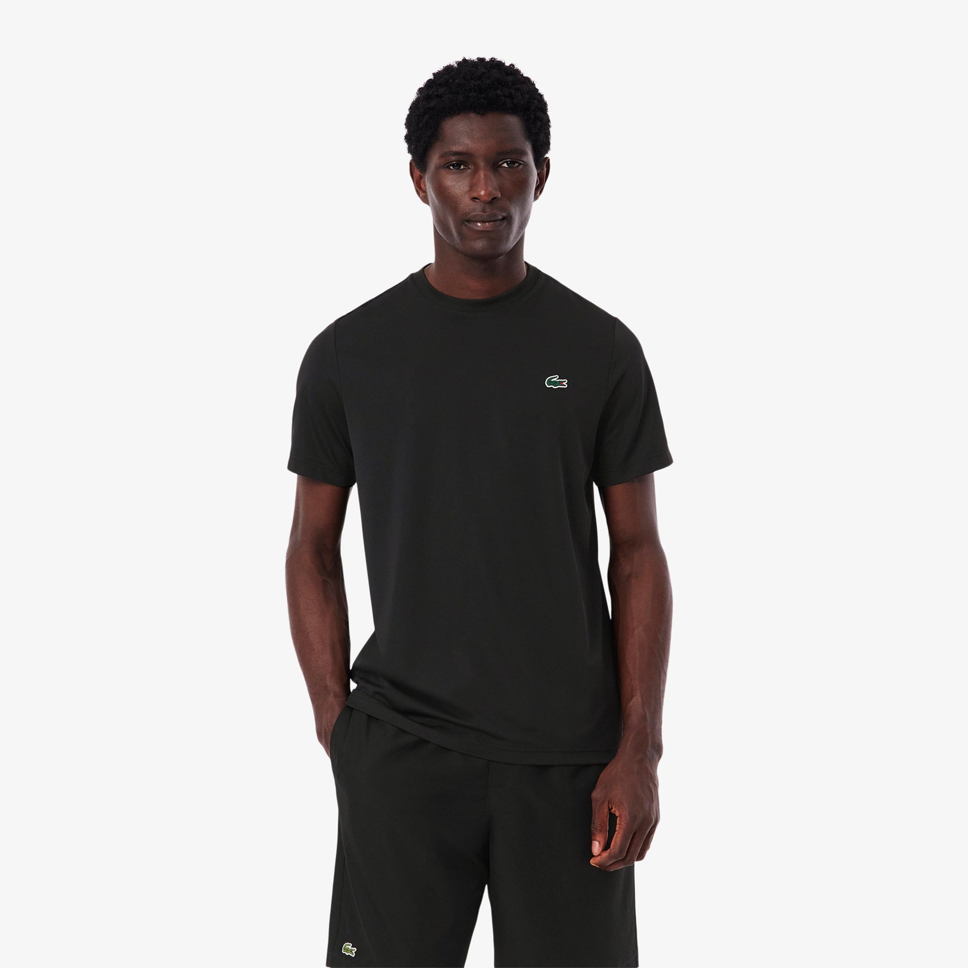 Lacoste Camiseta de manga corta Hombres - negro