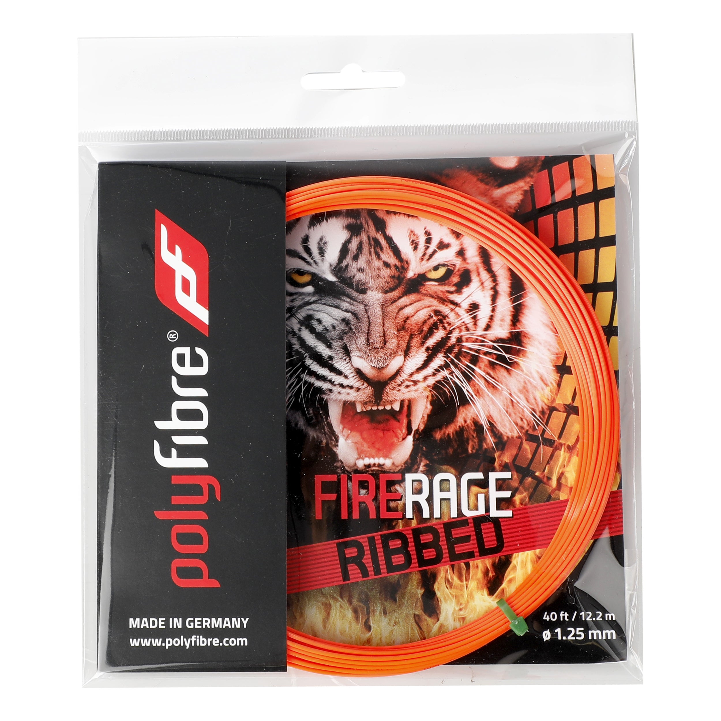 Polyfibre Firerage Ribbed 12m Sets Individuales-Rojo