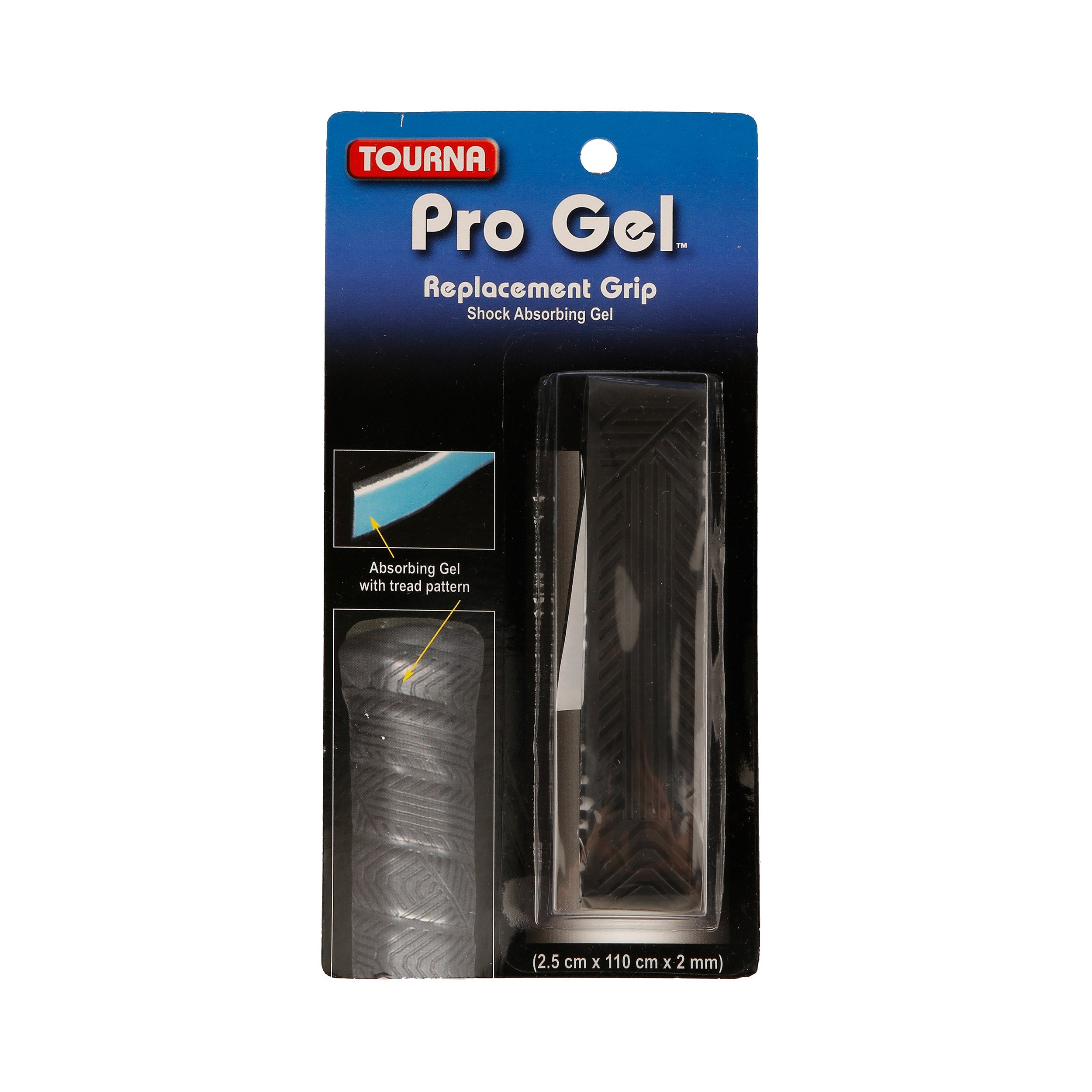 Tourna Pro Gel Pack De 1-Negro