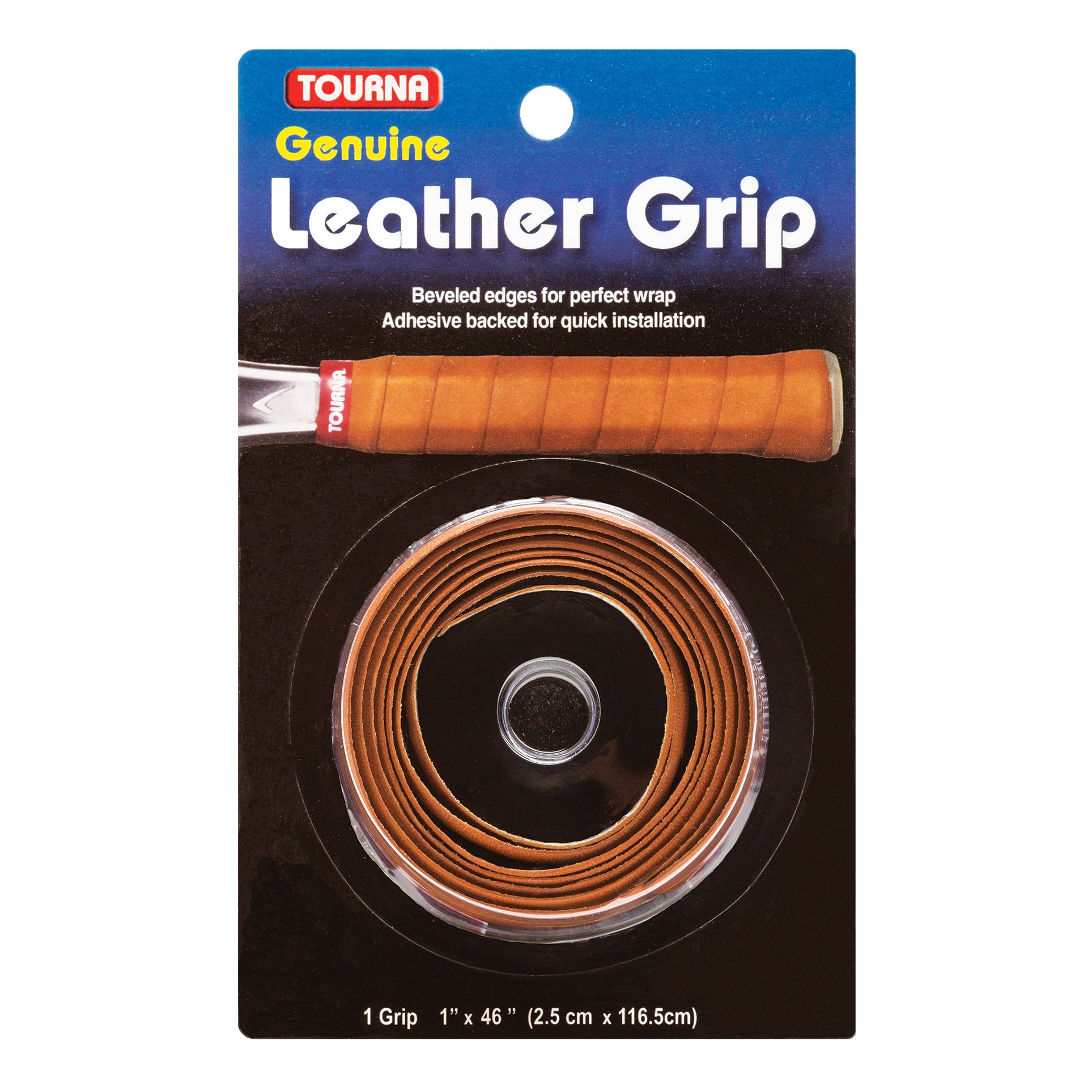 Tourna Genuine Leather Pack De 1-Marrón