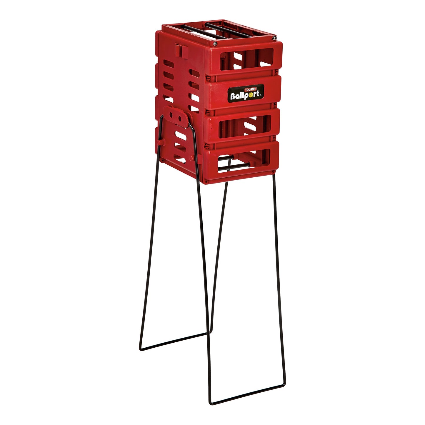 Tourna Mini Ballport 36 Cesta De Pelotas-Rojo