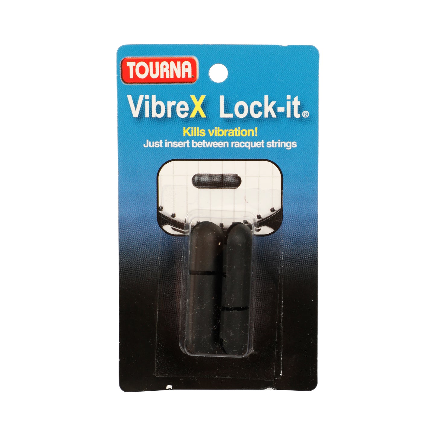 Tourna Vibrex Lock Antivibradores Pack De 2-Negro