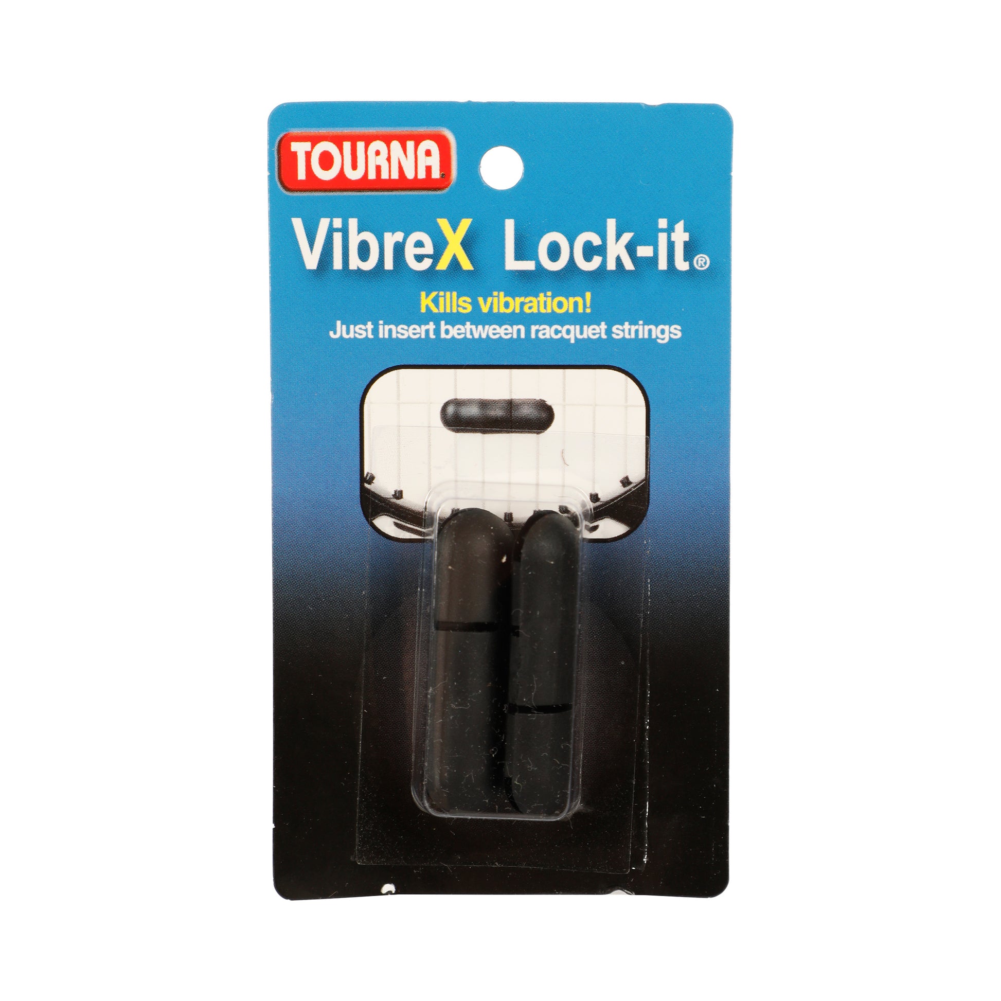 Tourna Vibrex Lock Antivibradores Pack De 2-Negro