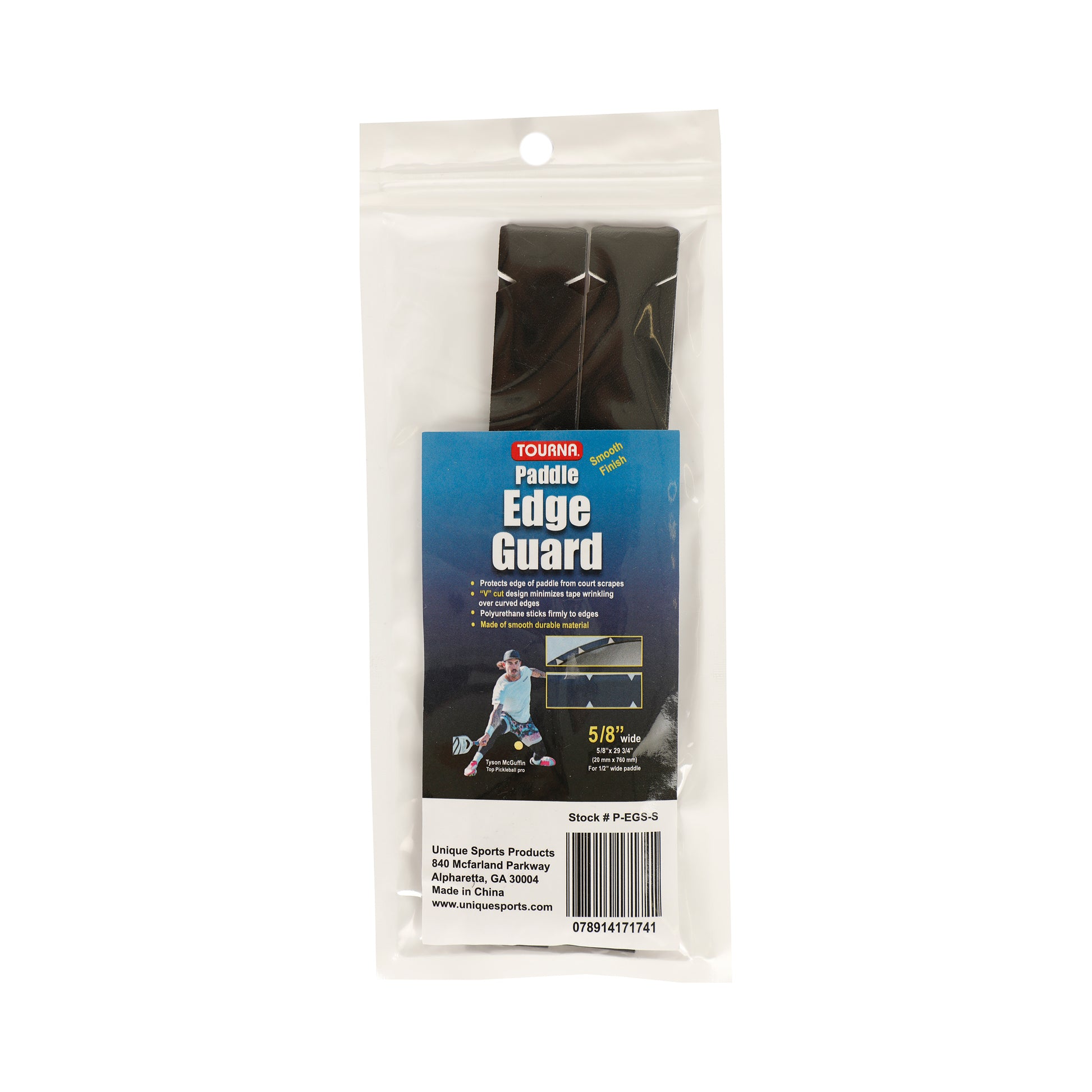 Tourna Padel Edge Guard 15mm Cinta De Protección Del Marco De Pickleball-Negro