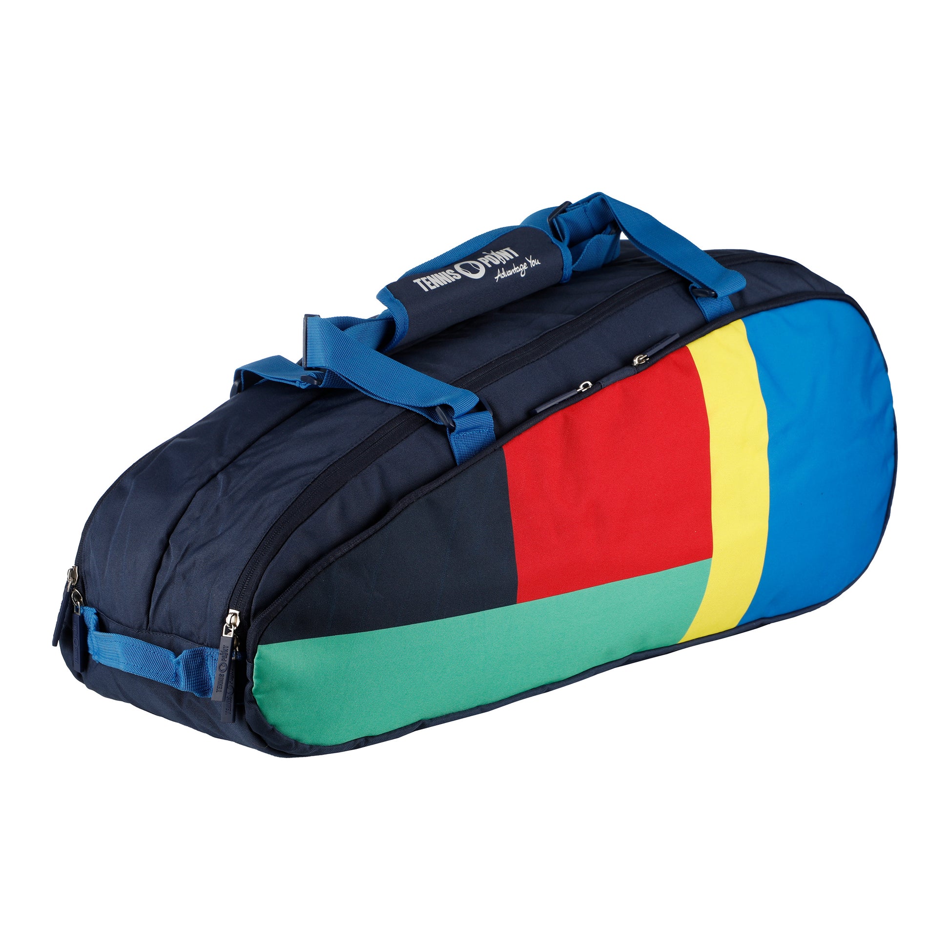 Tennis-Point Premium Colourblock 9R Raquetero - azul oscuro